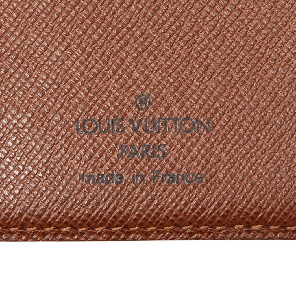Louis Vuitton Brown Pvc Long Bill Wallet