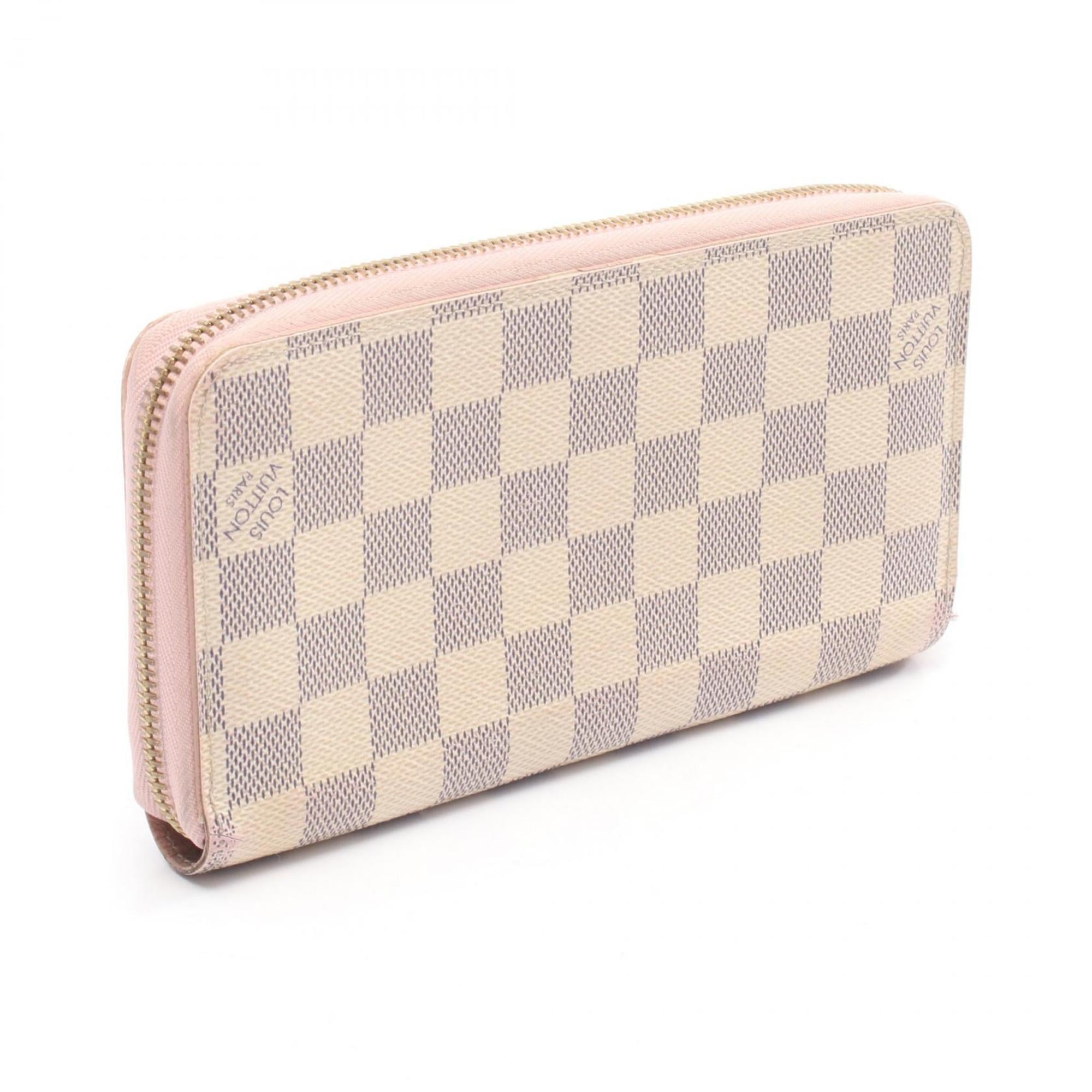 Louis Vuitton Rose Ballerine White Coated Canvas Long Wallet