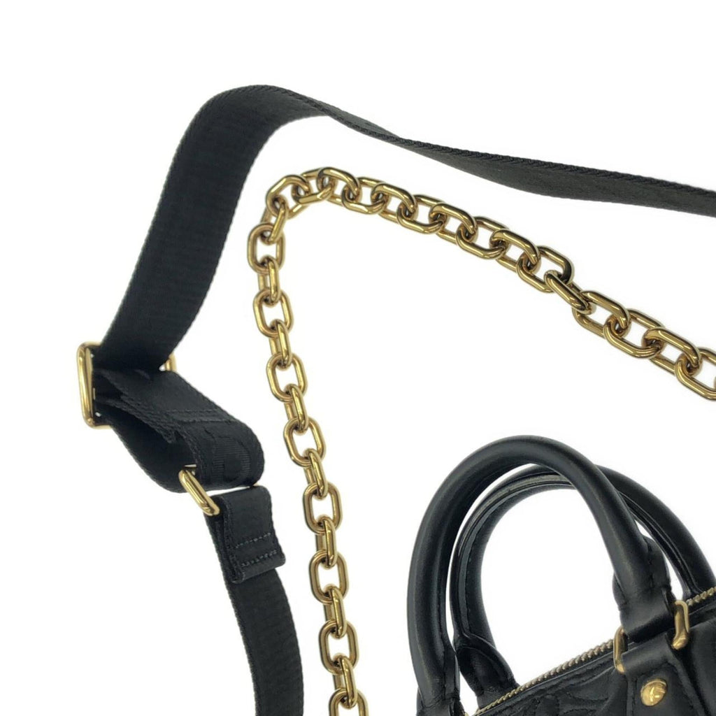 Louis Vuitton Black Leather Shoulder Bag