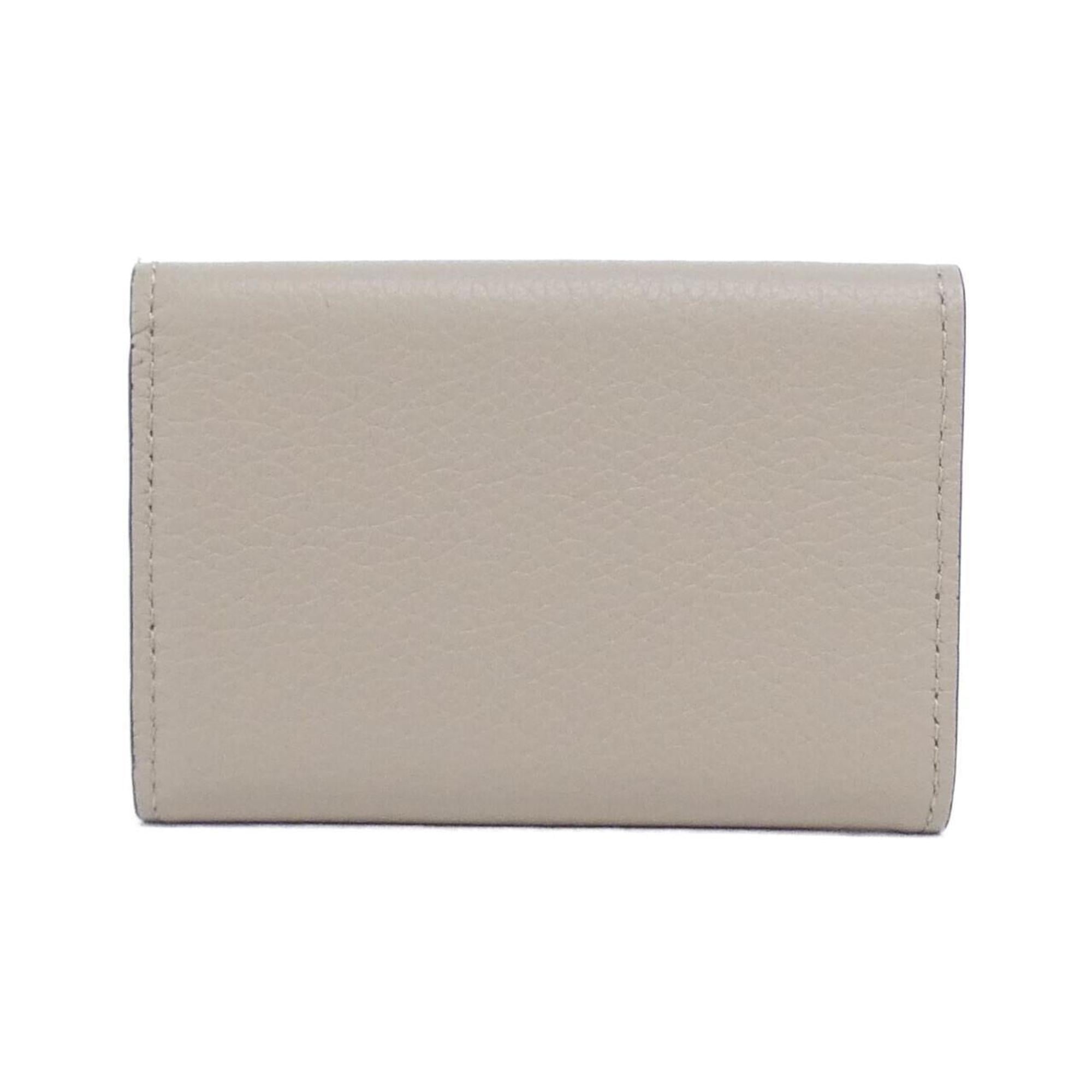 Louis Vuitton Grayish Leather Wallet (Tri-Fold)