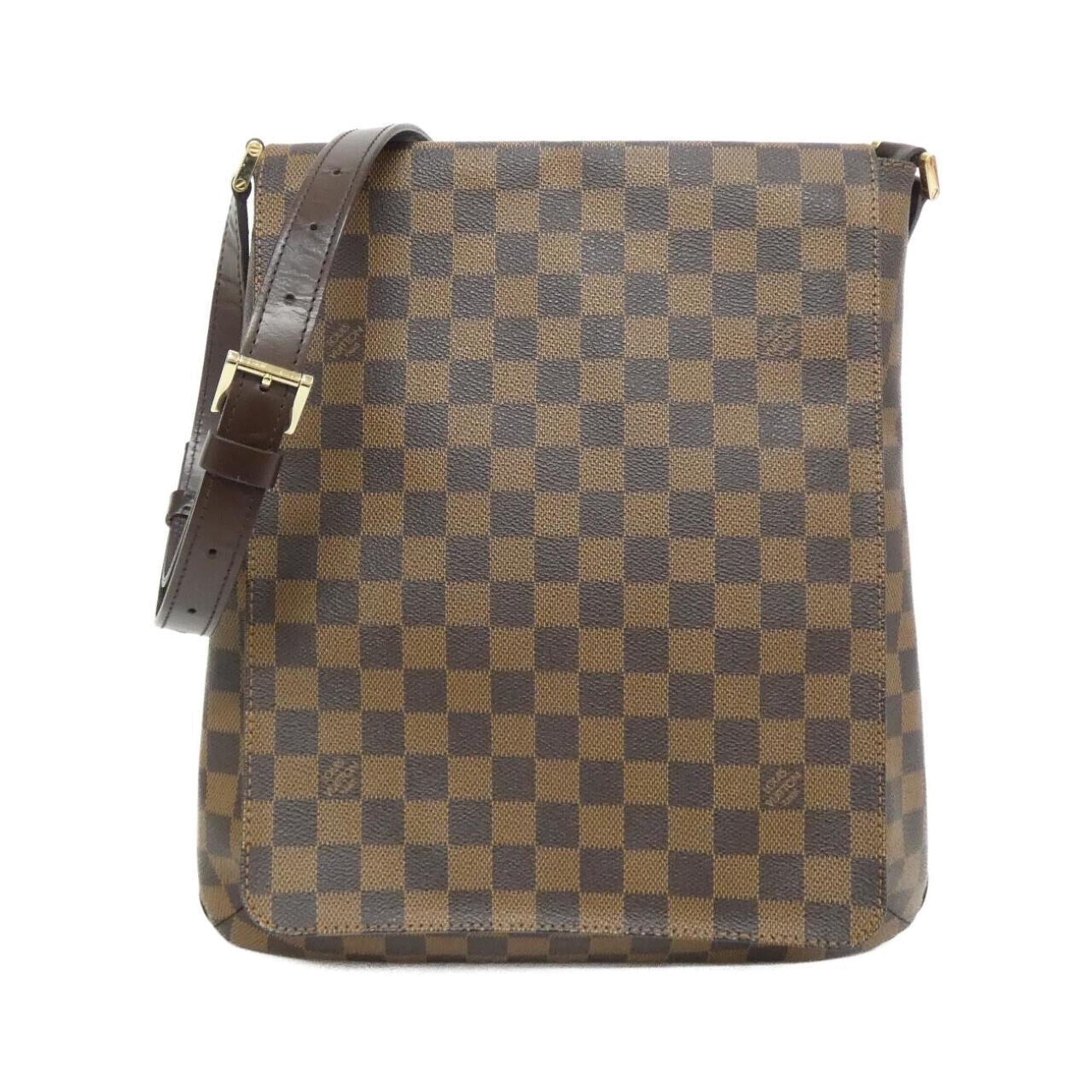 Louis Vuitton Brown Coated Canvas Shoulder Bag
