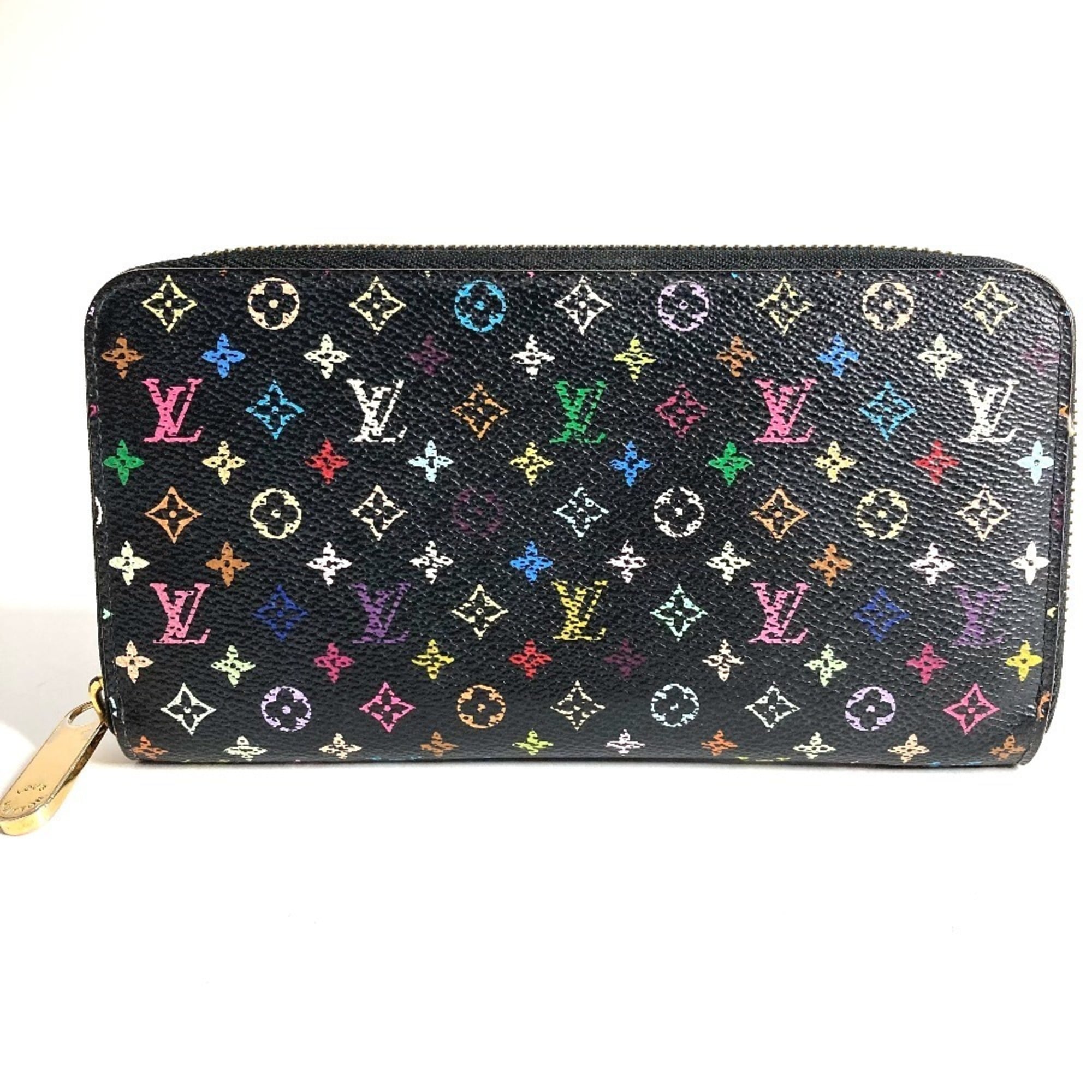 Louis Vuitton Monogram Multicolore Black Noir Monogram Multicolore Long Wallet