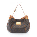 Louis Vuitton Brown Coated Canvas Leather Shoulder Bag