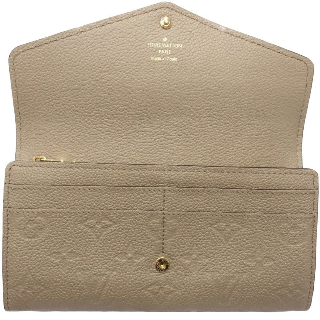 Louis Vuitton Tourterelle Leather Long Wallet