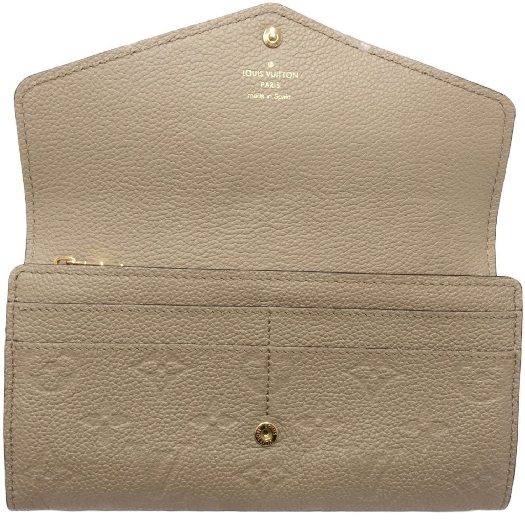 Louis Vuitton Tourterelle Leather Long Wallet