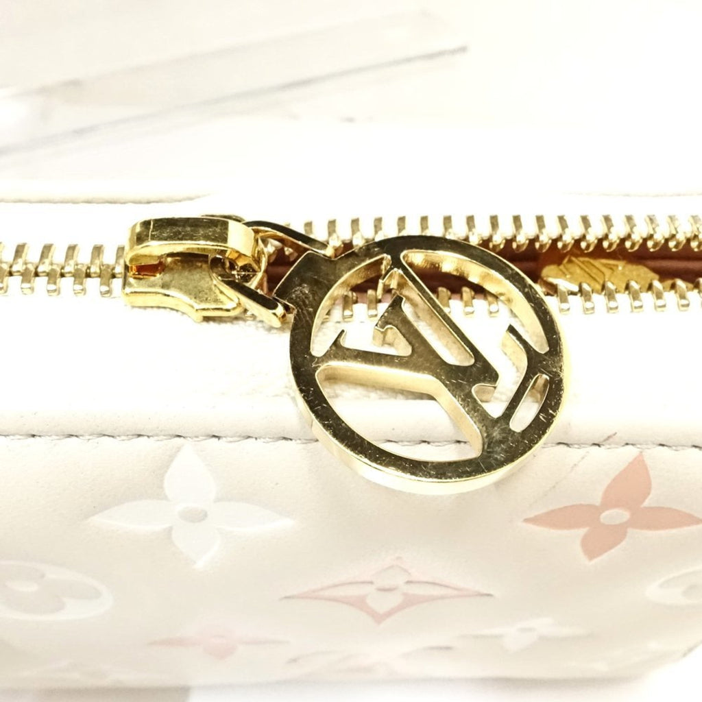 Louis Vuitton Cream Leather Long Wallet