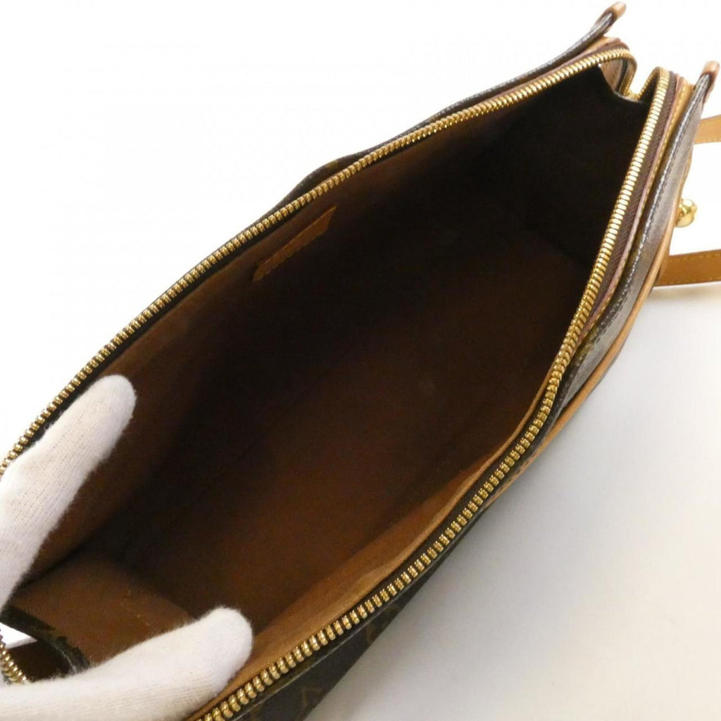 Louis Vuitton Brown Coated Canvas Shoulder Bag