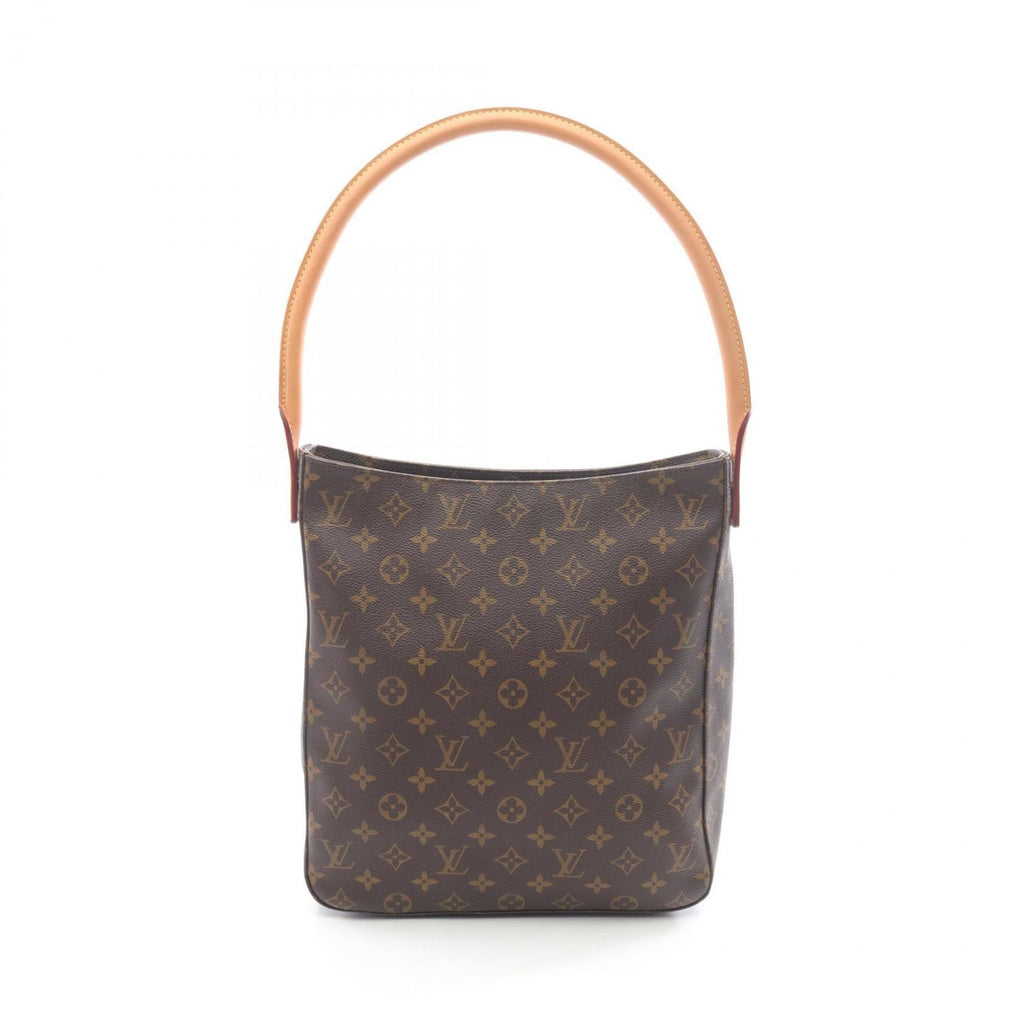 Louis Vuitton Brown Coated Canvas Leather Shoulder Bag
