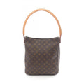 Louis Vuitton Brown Coated Canvas Leather Shoulder Bag