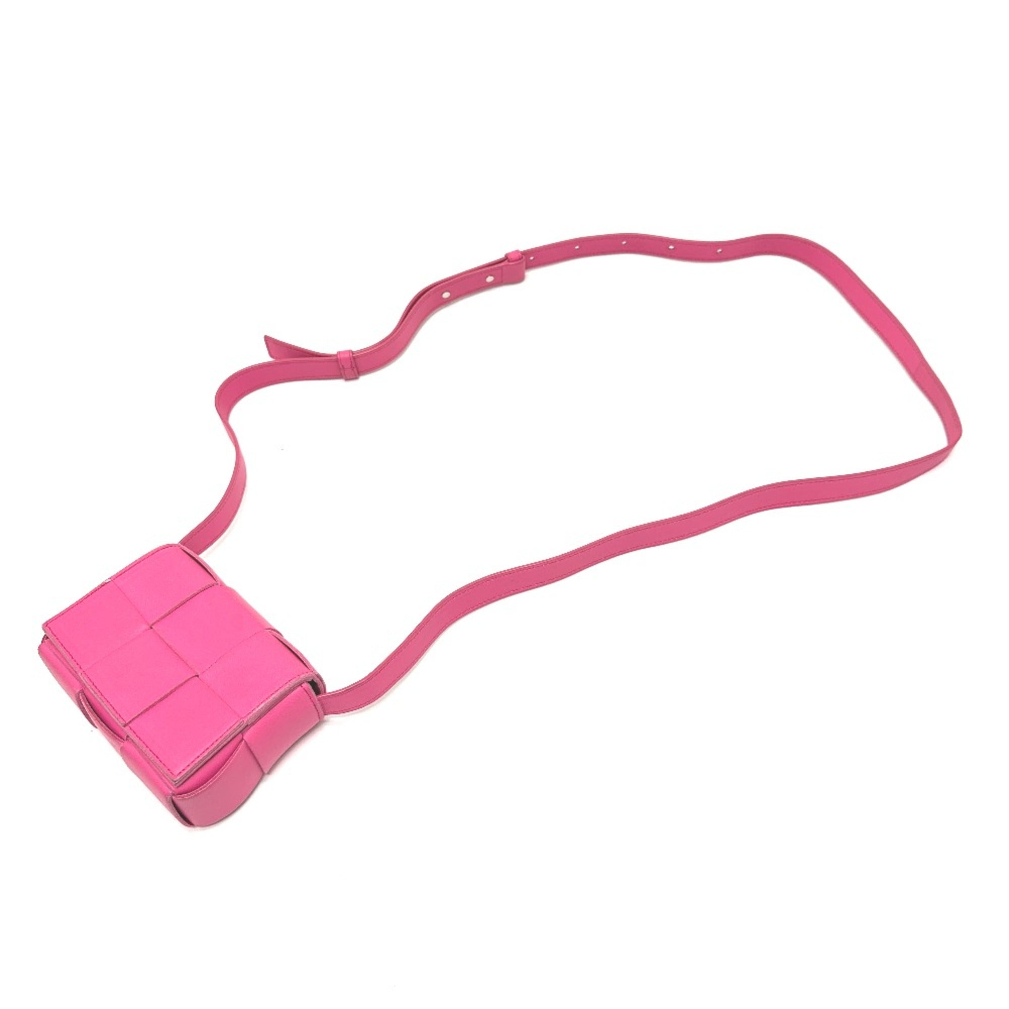 Bottega Veneta Pink Leather Shoulder Bag