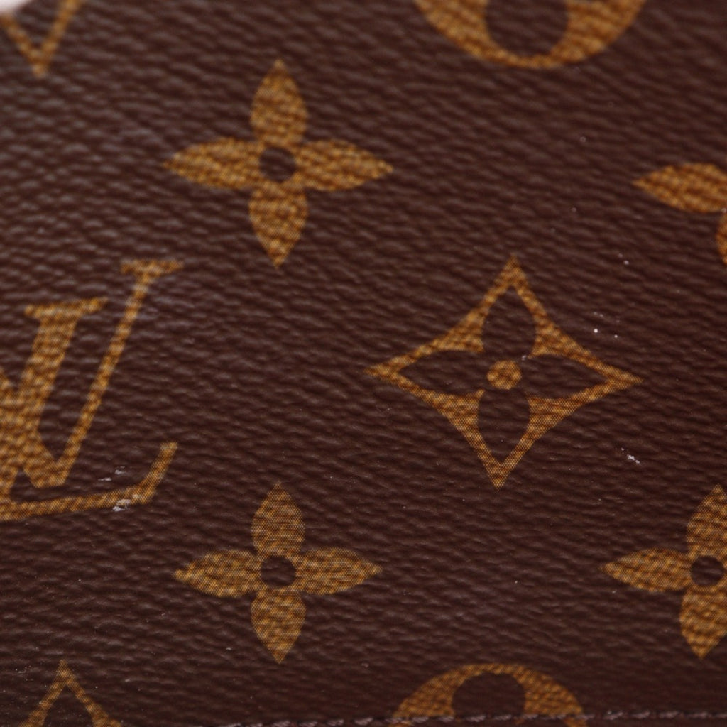 Louis Vuitton Monogram Brown Cerise Red Color Monogram Long Wallet
