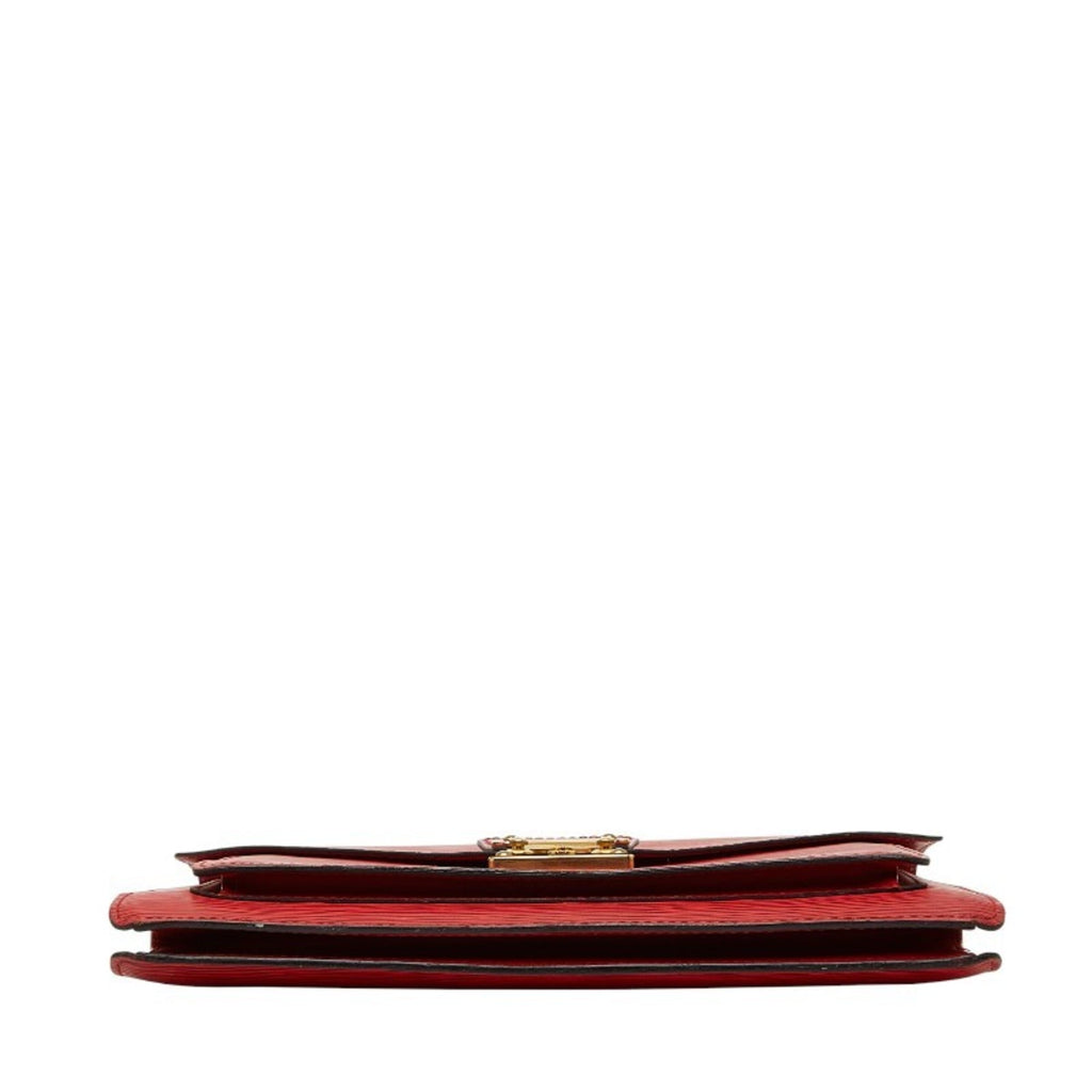 Louis Vuitton Castilian Red Leather Handbag Shoulder Bag