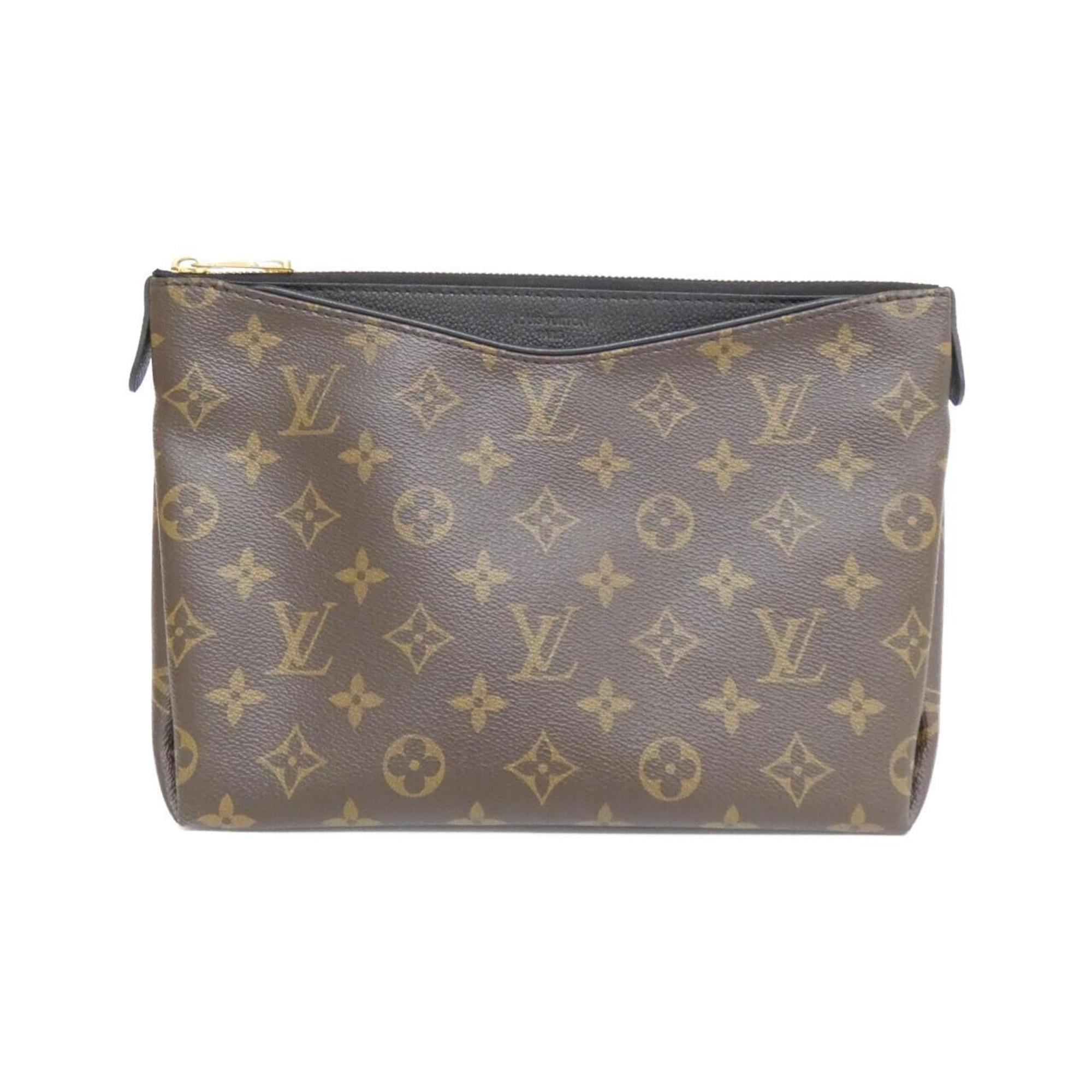 Louis Vuitton Brown Coated Canvas Handbag Pouch