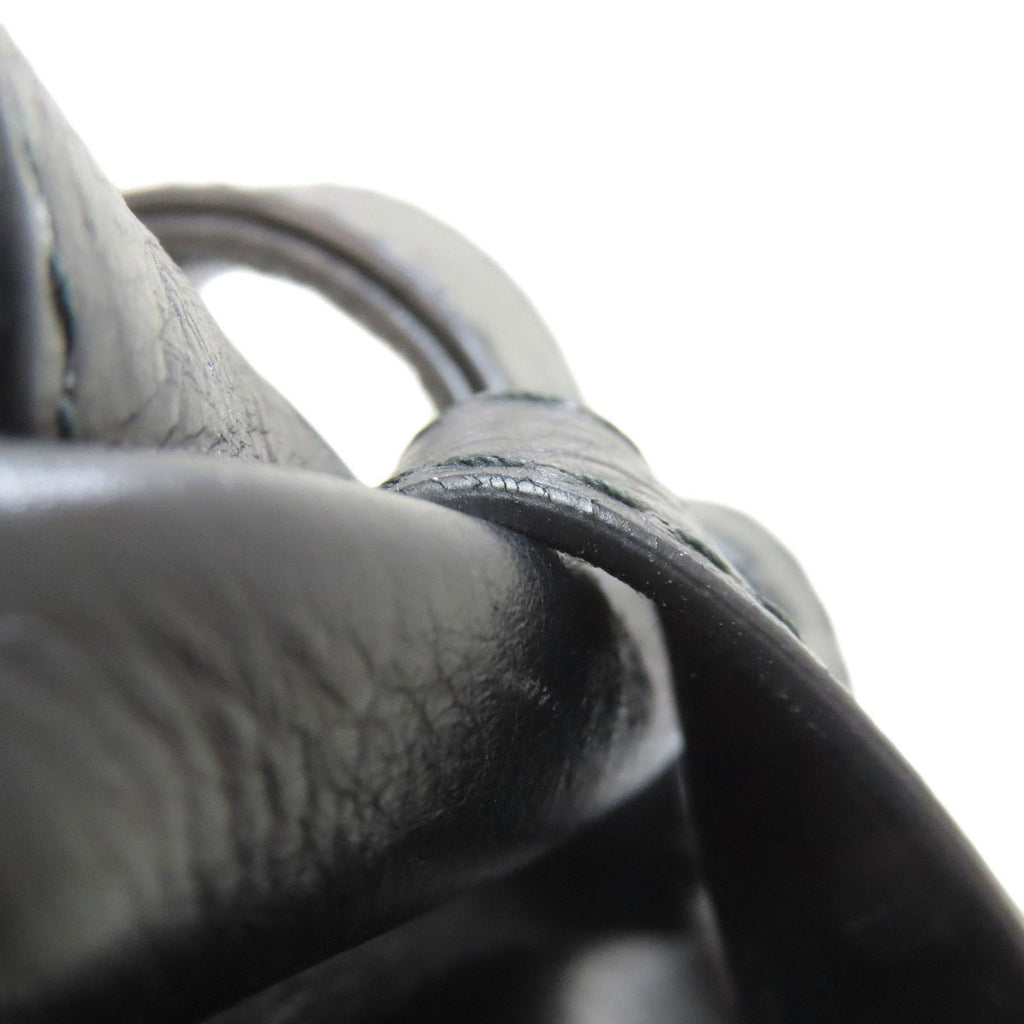Balenciaga Black Leather Backpack