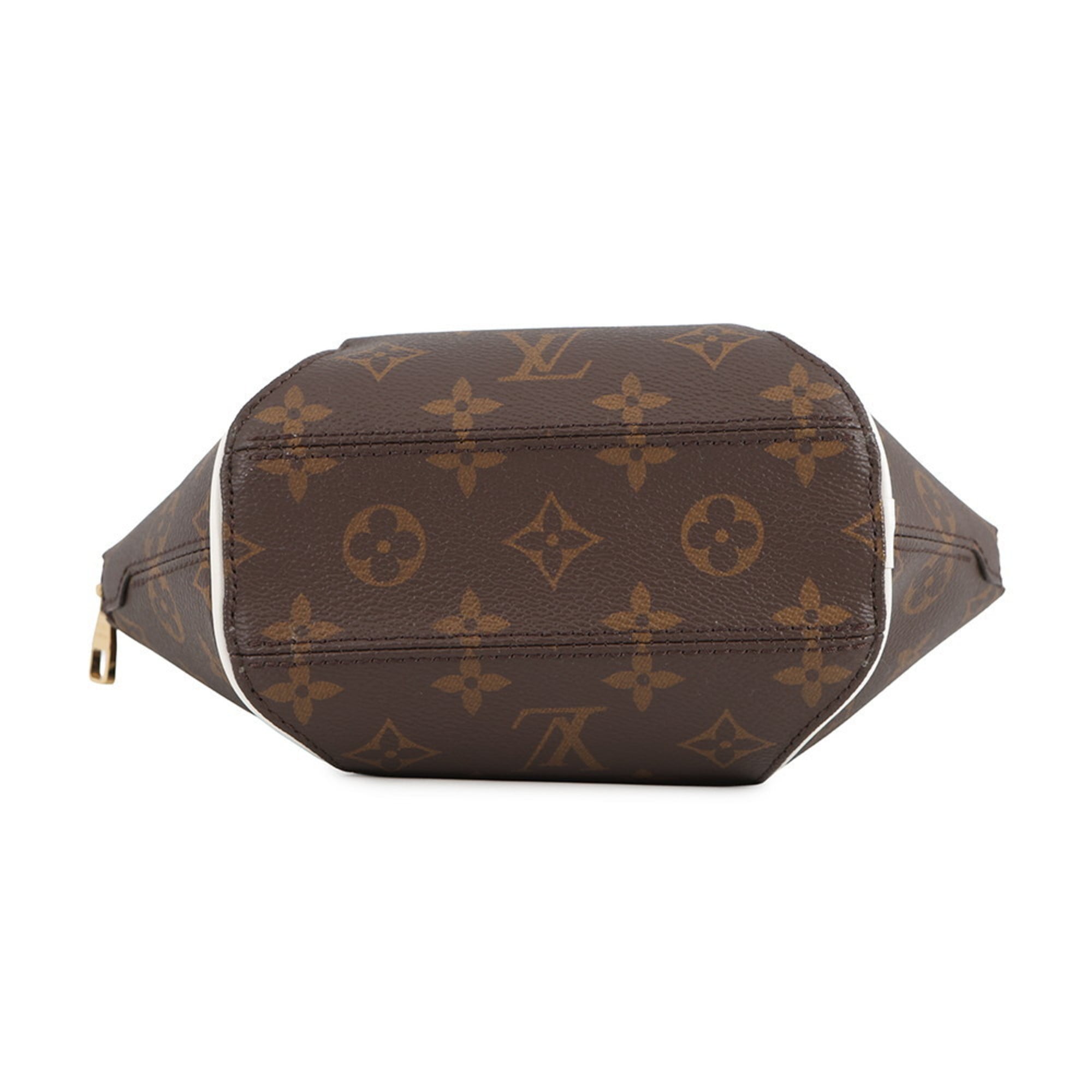 Louis Vuitton Brown Monogram White Yellow Monogram Handbag Shoulder Bag