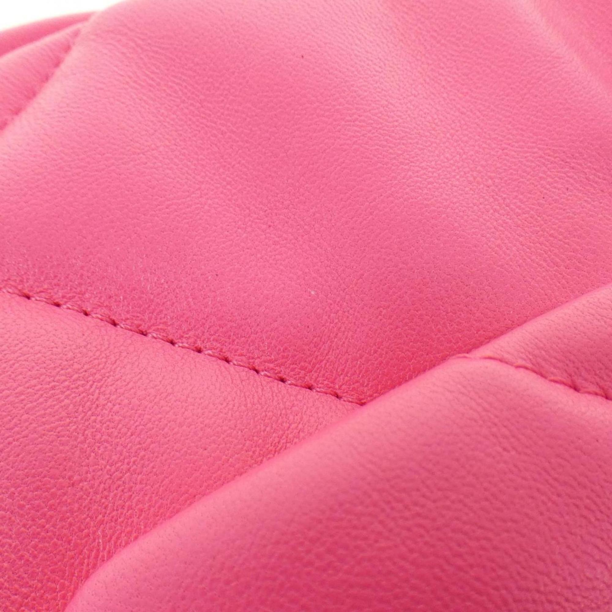 Chanel Pink Leather Shoulder Bag