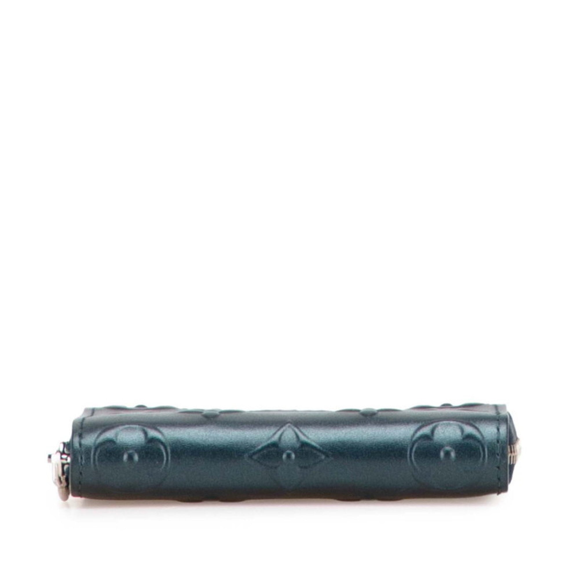 Louis Vuitton Blue Leather Coin Purse/Coin Case