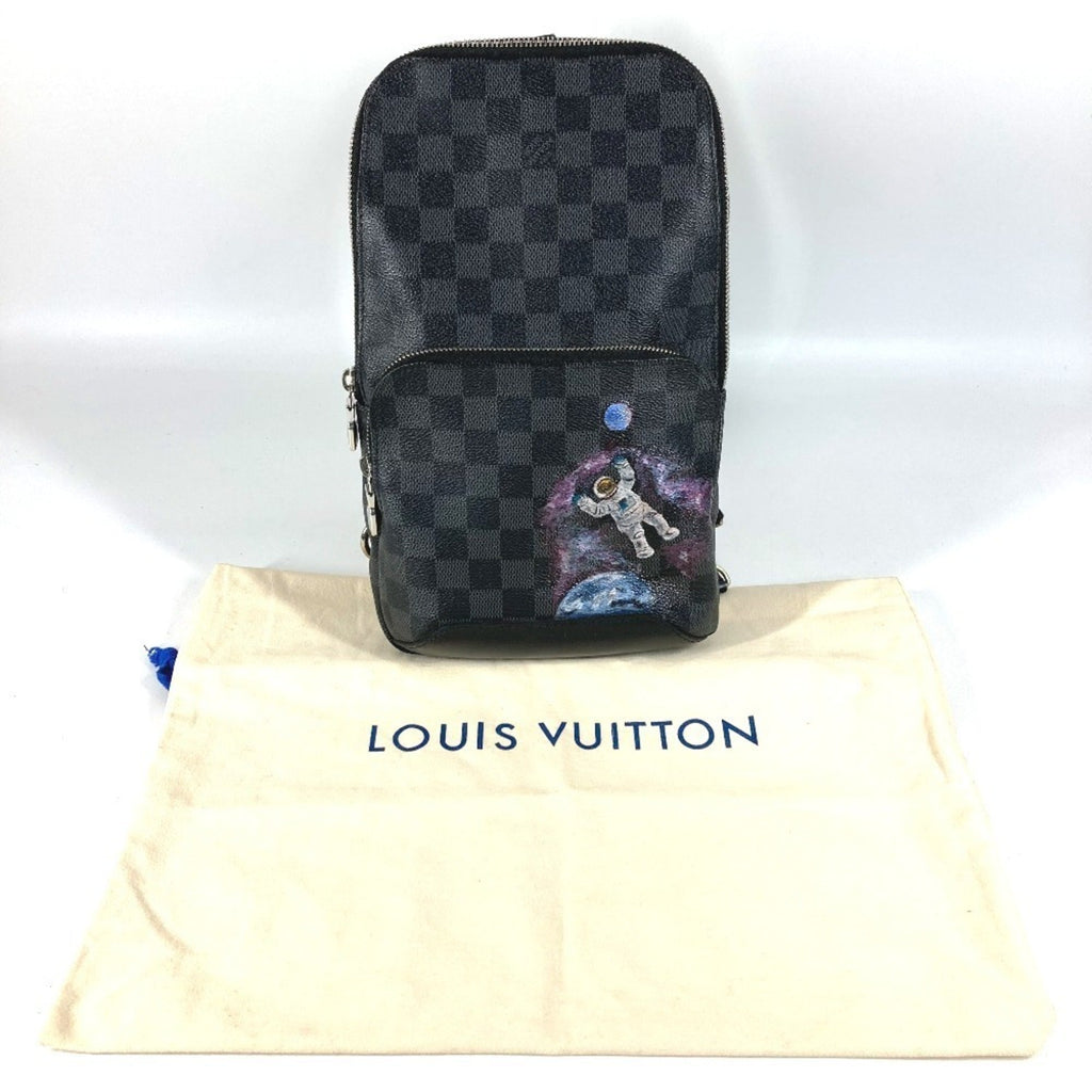 Louis Vuitton Black Damier Graphite Canvas Shoulder Bag Sling Bag