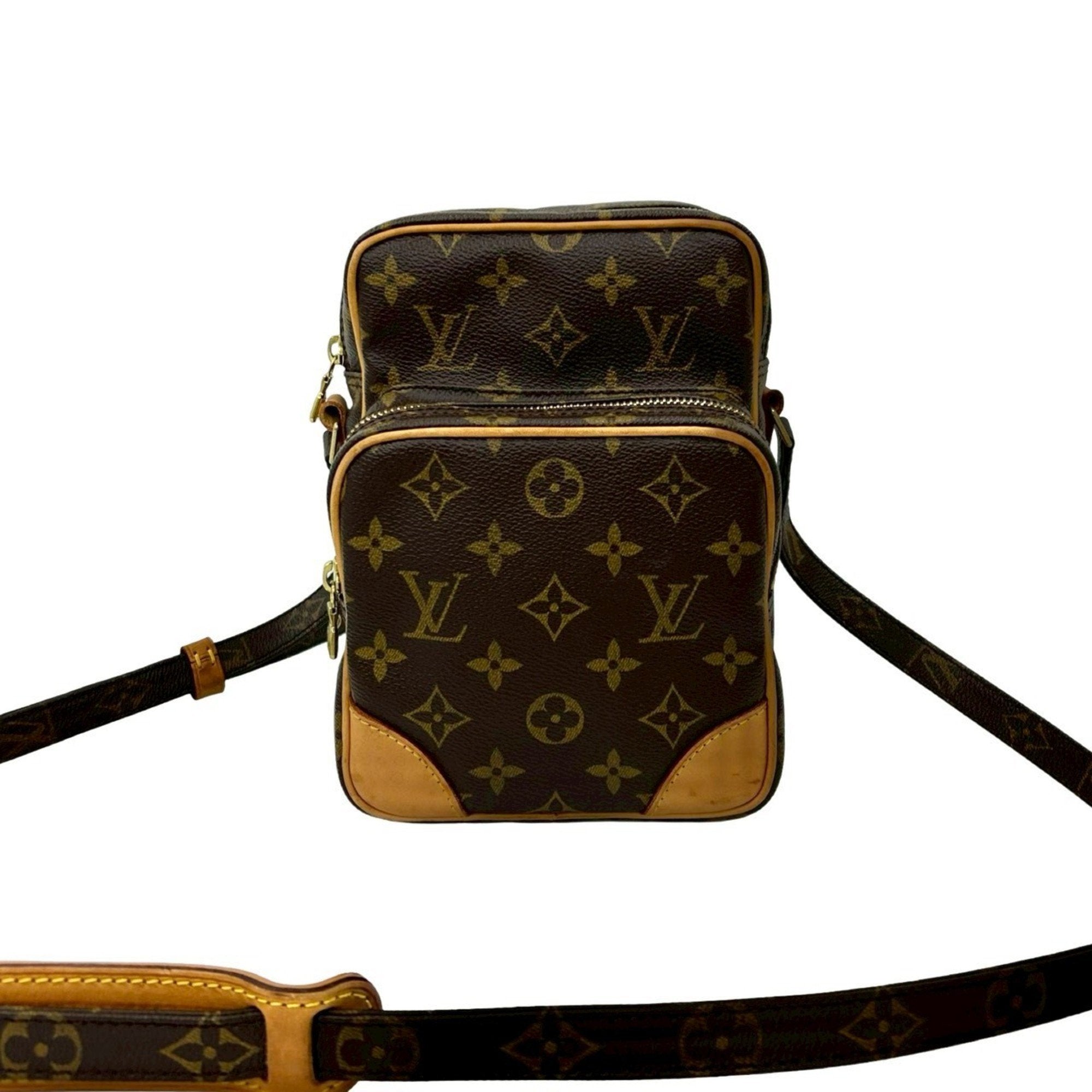 Louis Vuitton Brown Leather Pvc Pochette Shoulder Bag