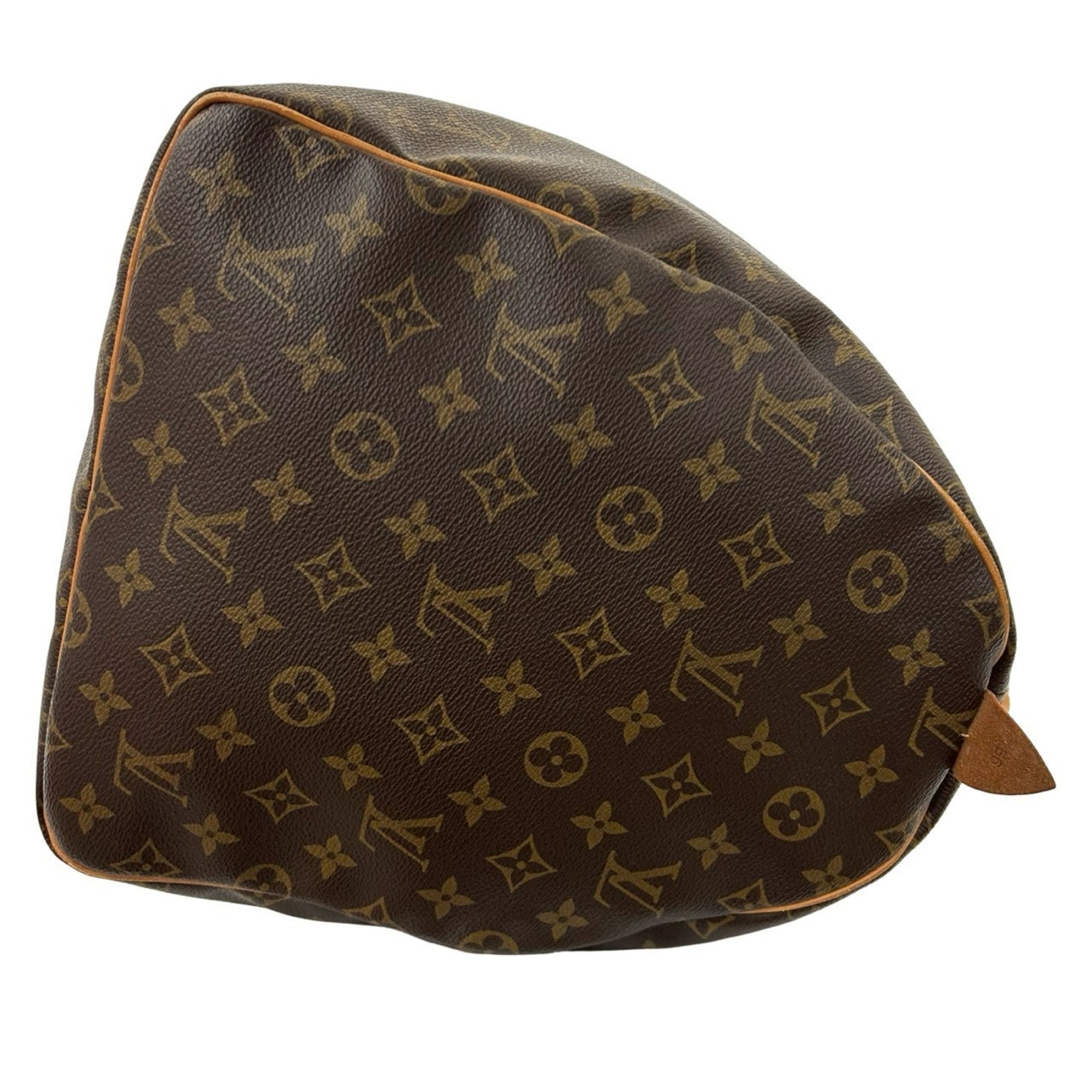 Louis Vuitton Brown Leather Pvc Boston Bag