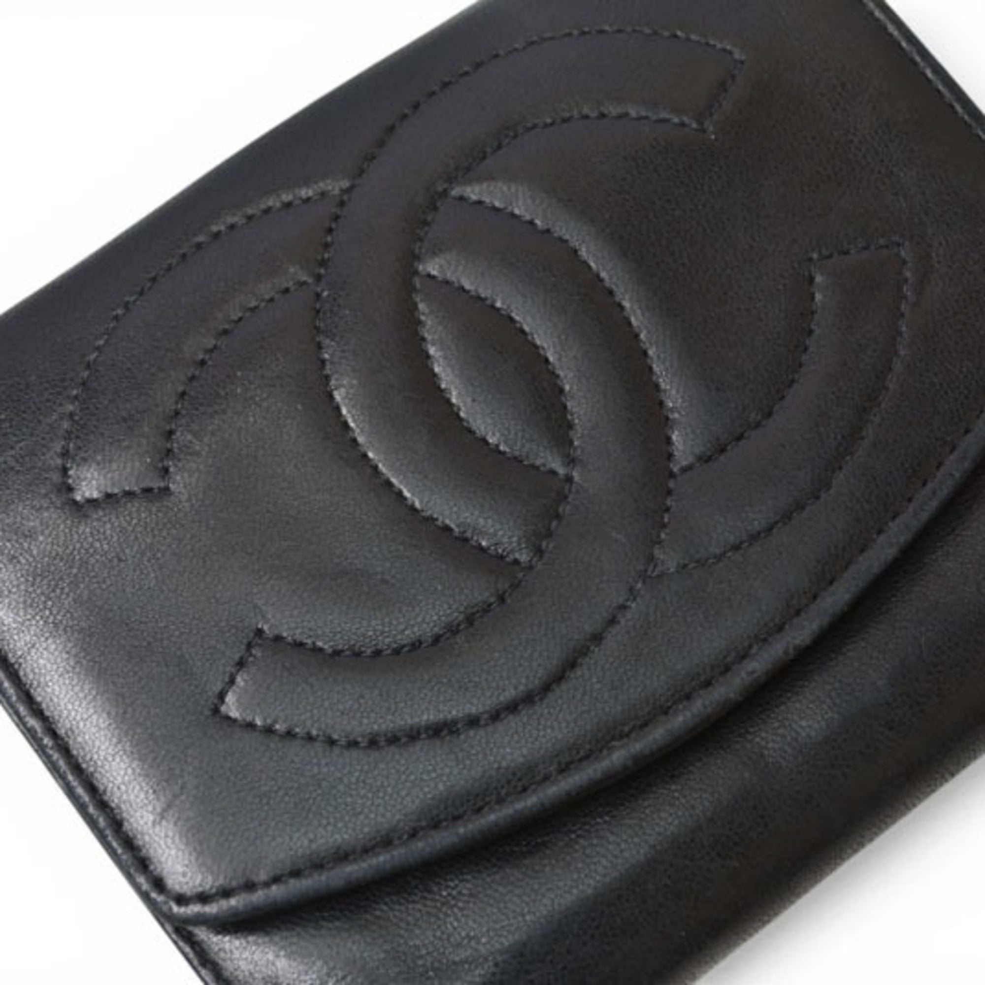 Chanel Black Leather Wallet (Bi-Fold)