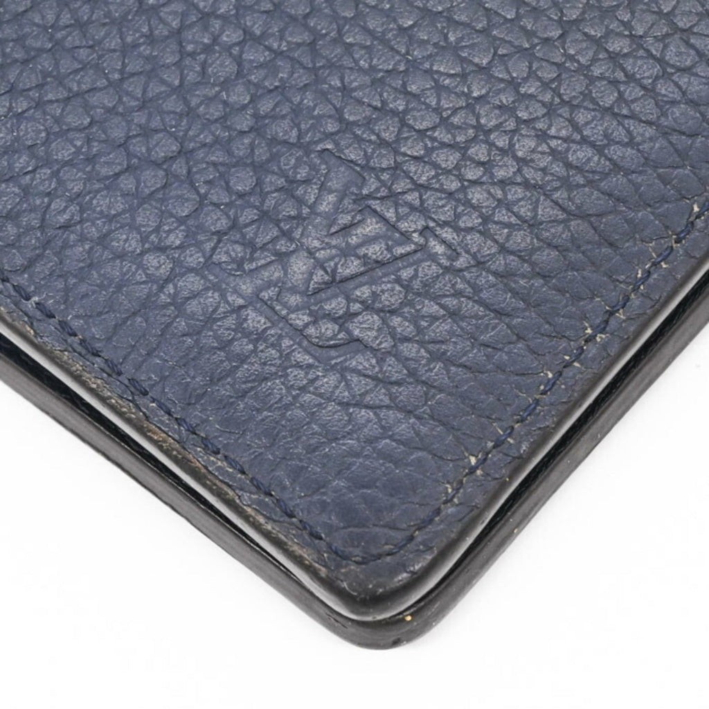 Louis Vuitton Navy Leather Long Wallet