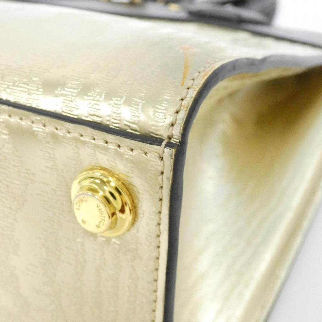 Louis Vuitton Black Gold Leather Handbag