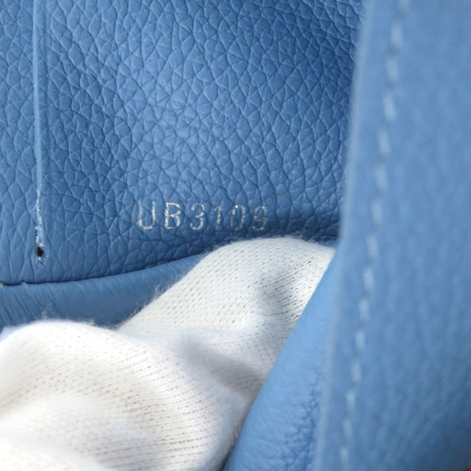 Louis Vuitton Blue Leather Wallet (Tri-Fold)