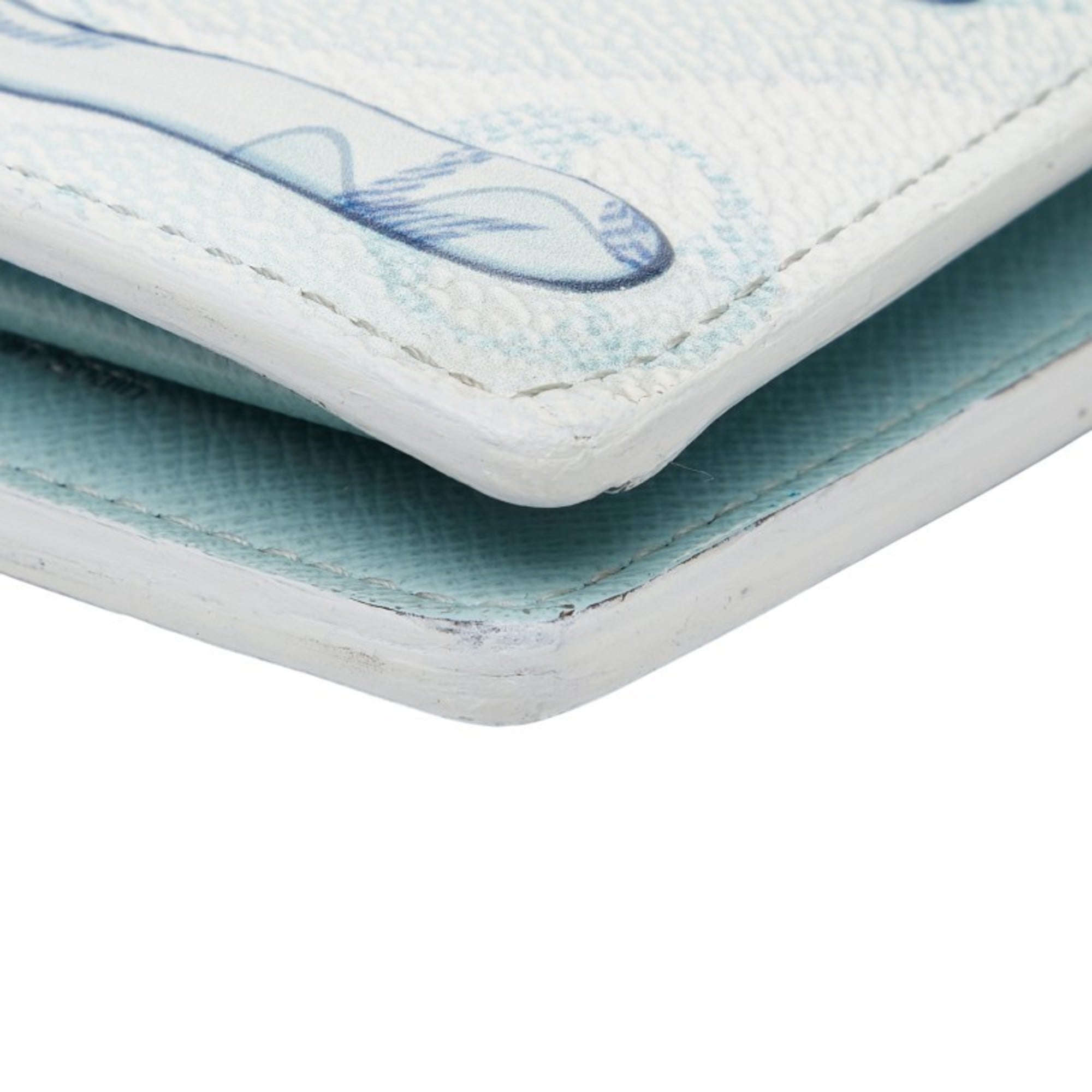 Louis Vuitton Light Blue Multi-Color Pvc Long Wallet