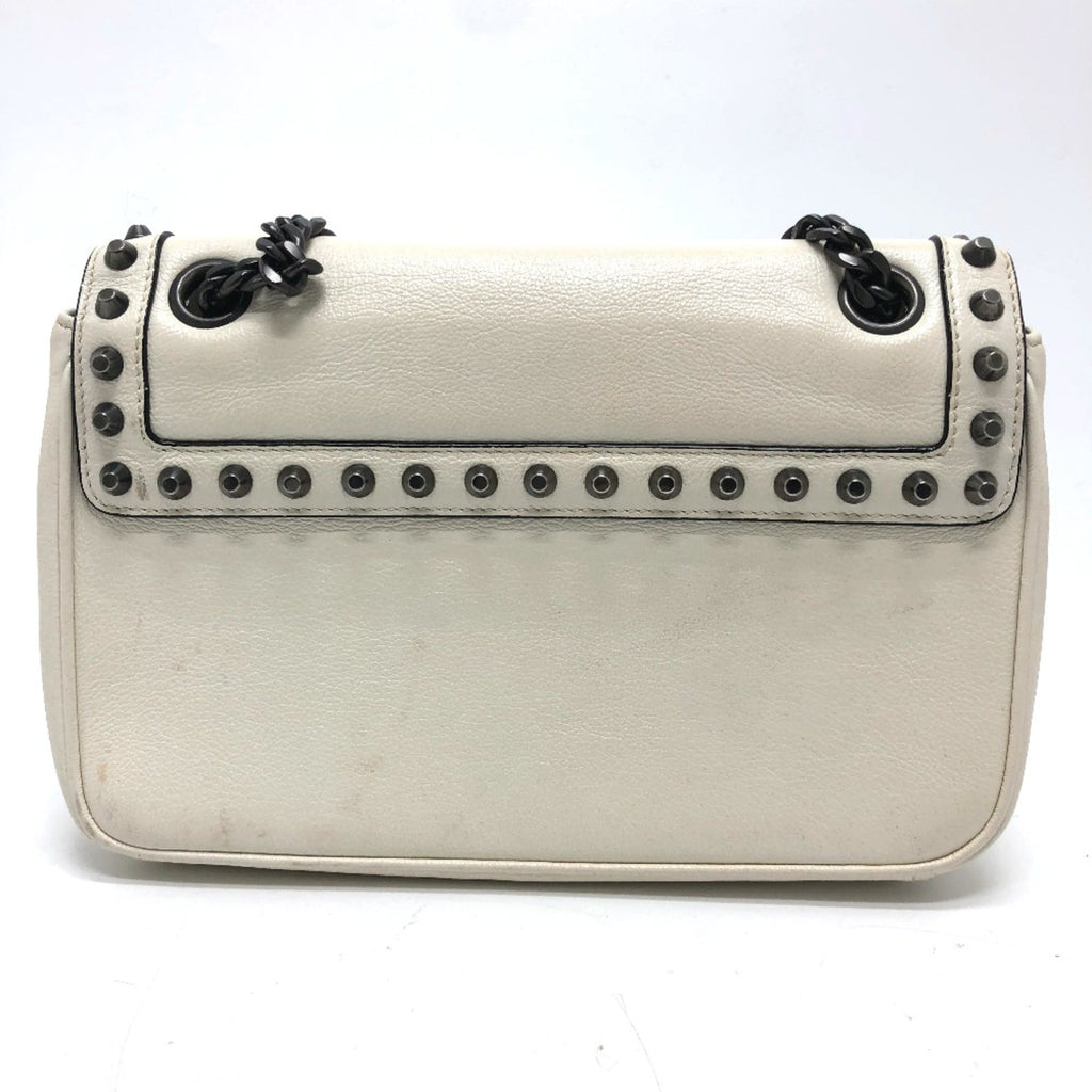 Prada White Leather Shoulder Bag