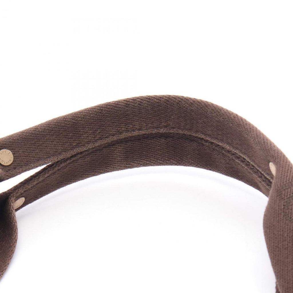 Louis Vuitton Brown Coated Canvas Leather Tote Bag