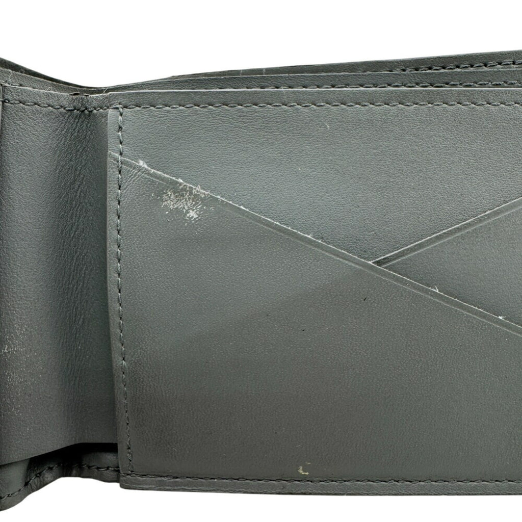 Louis Vuitton Dark Gray Gray Leather Wallet
