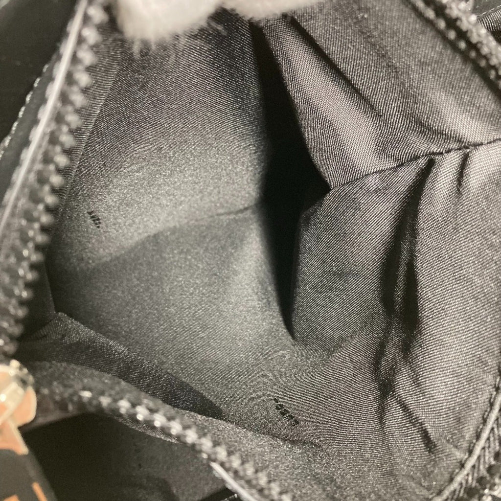 Fendi Black Brown Canvas Leather Shoulder Bag Tote Bag