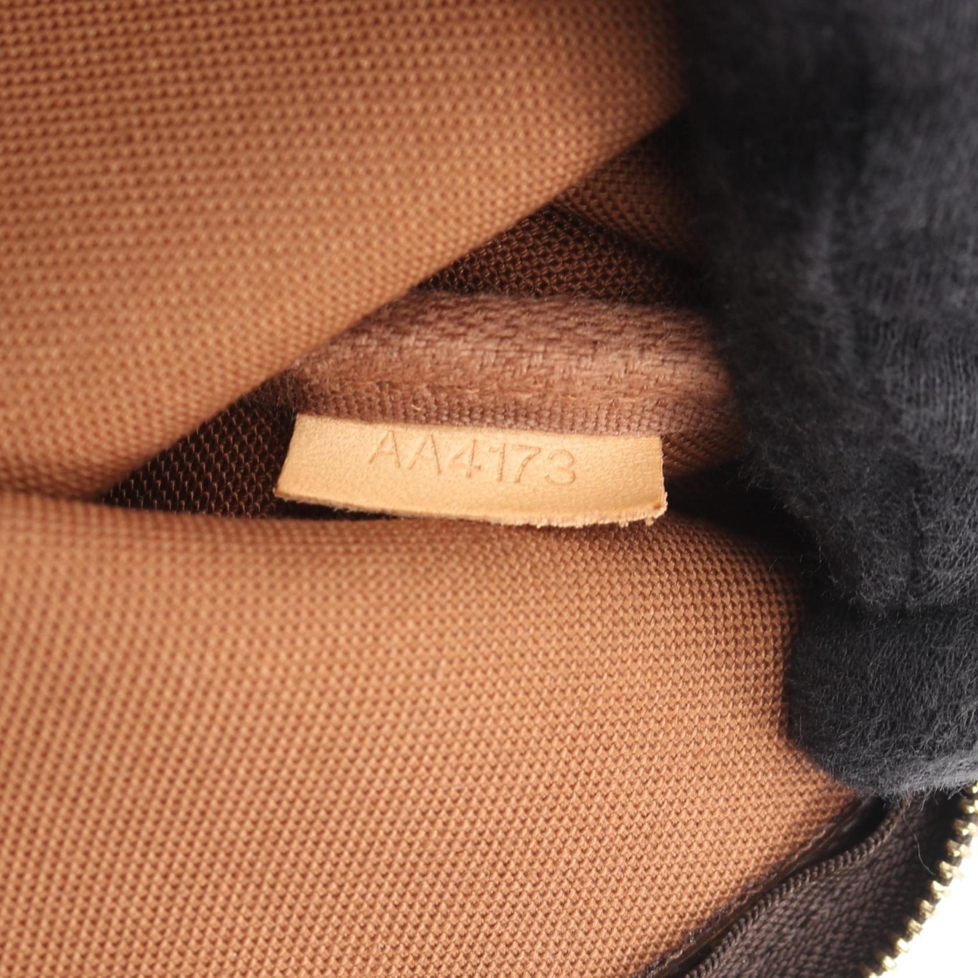Louis Vuitton Brown Coated Canvas Leather Monogram Handbag Shoulder Bag