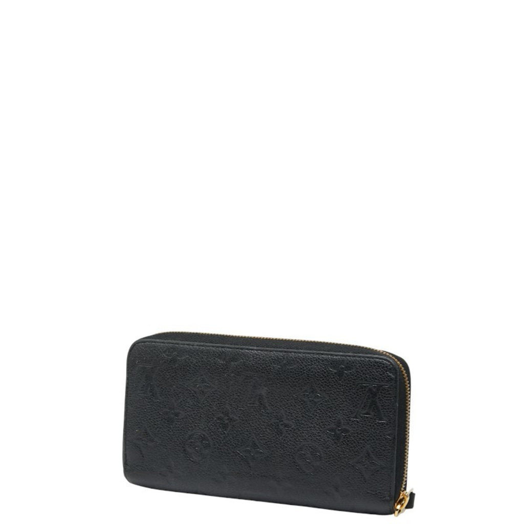 Louis Vuitton Black Noir Leather Long Wallet