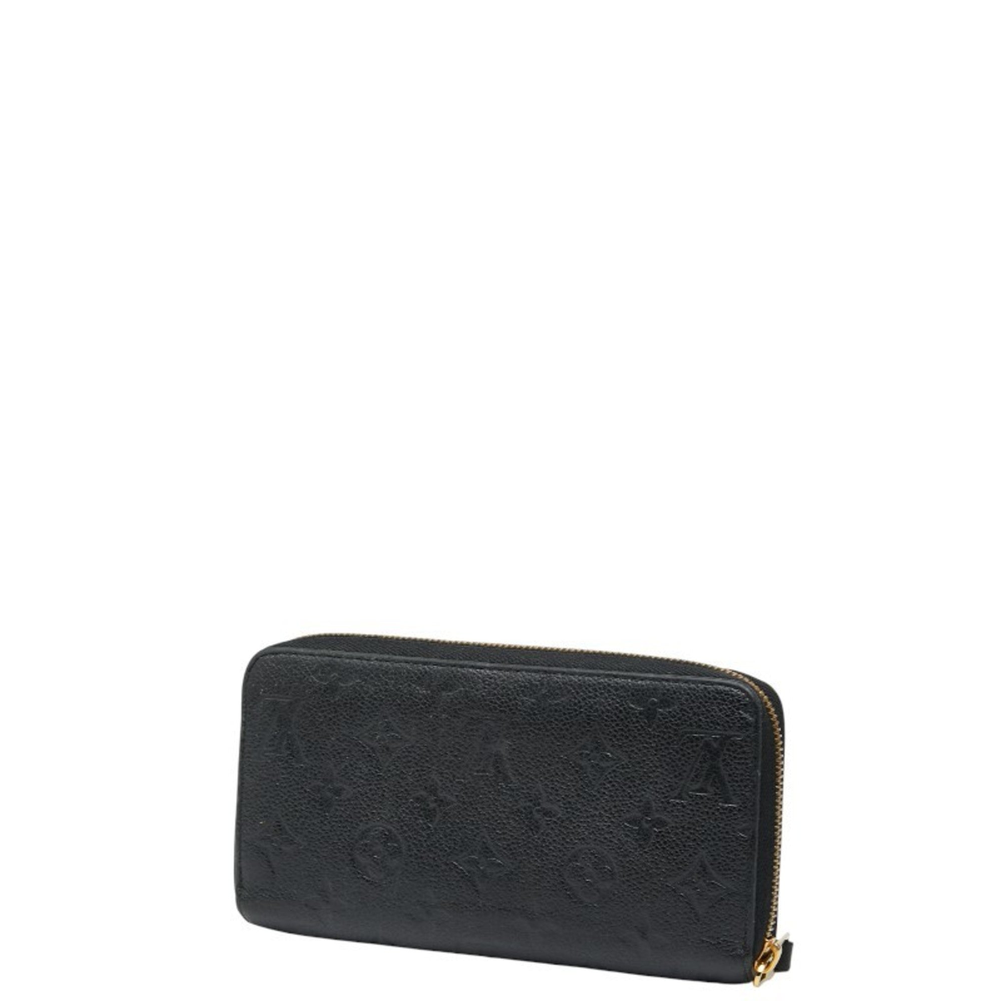 Louis Vuitton Black Noir Leather Long Wallet