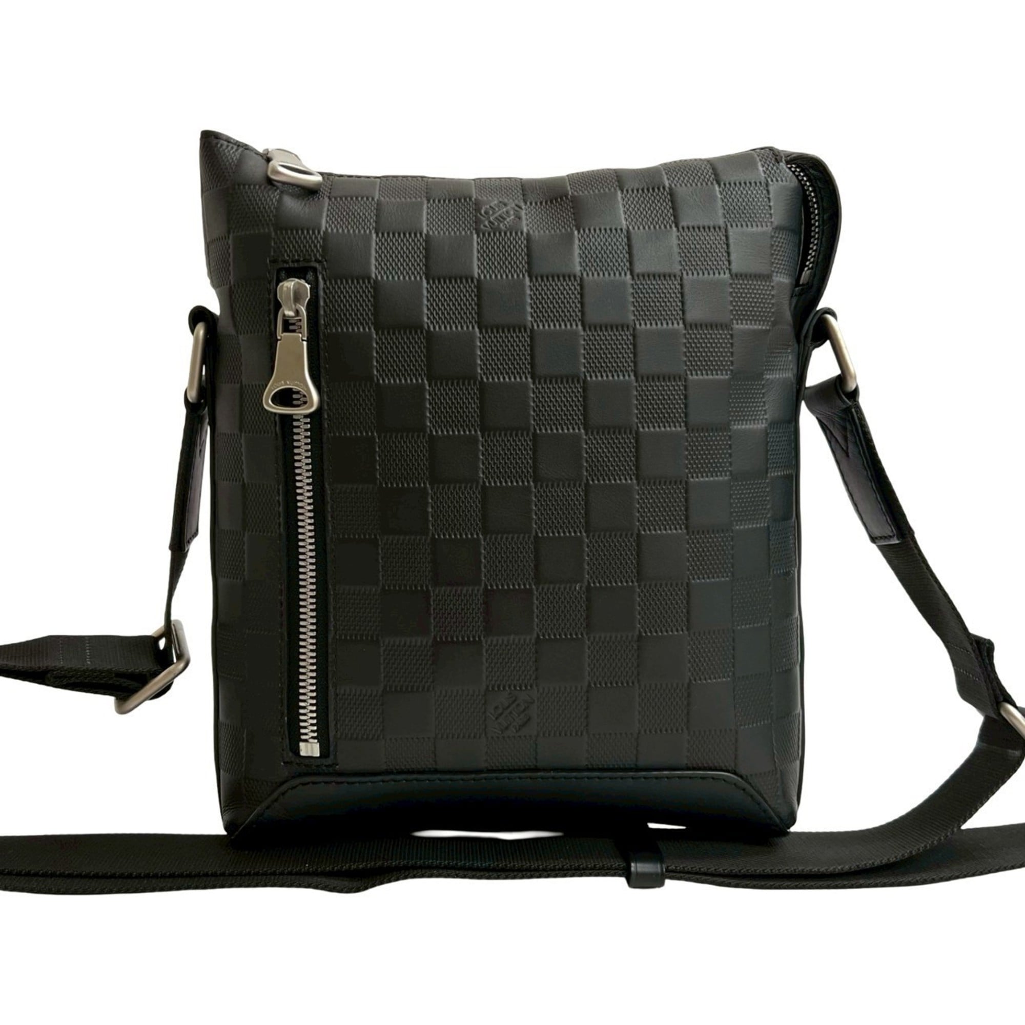 Louis Vuitton Black Leather Shoulder Bag