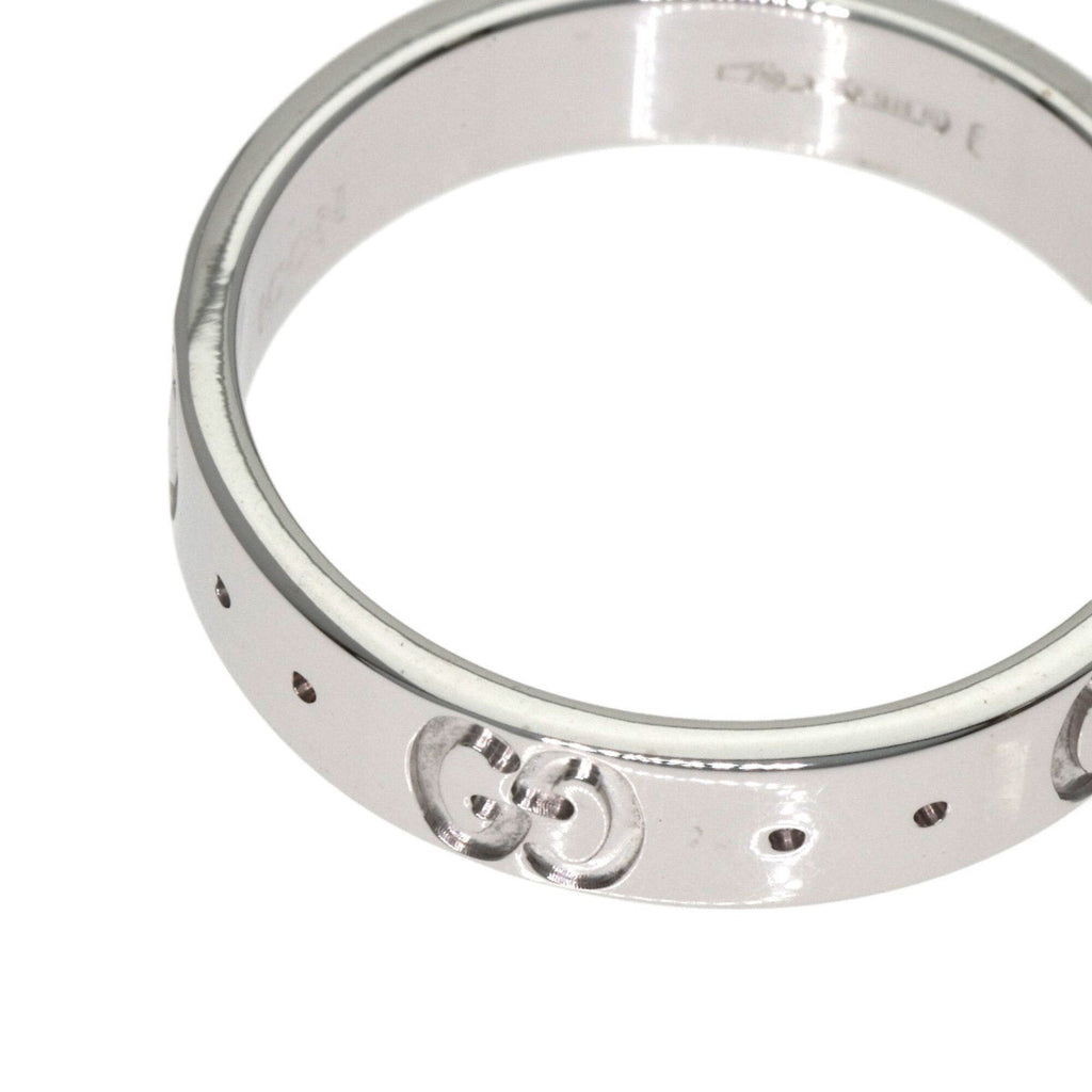 Gucci Icon White Gold (18K) Band Ring (Pre-Owned)