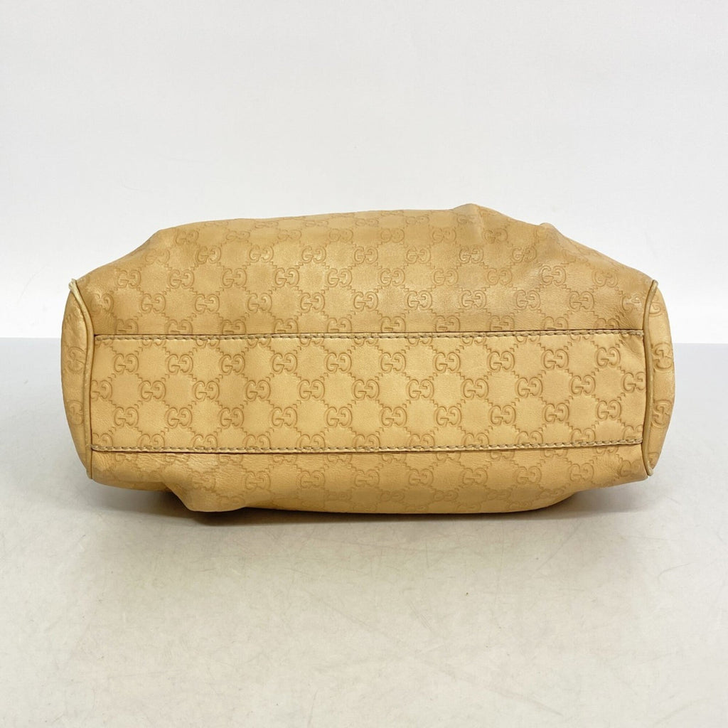 Gucci Beige Leather Tote Bag (Pre-Owned)
