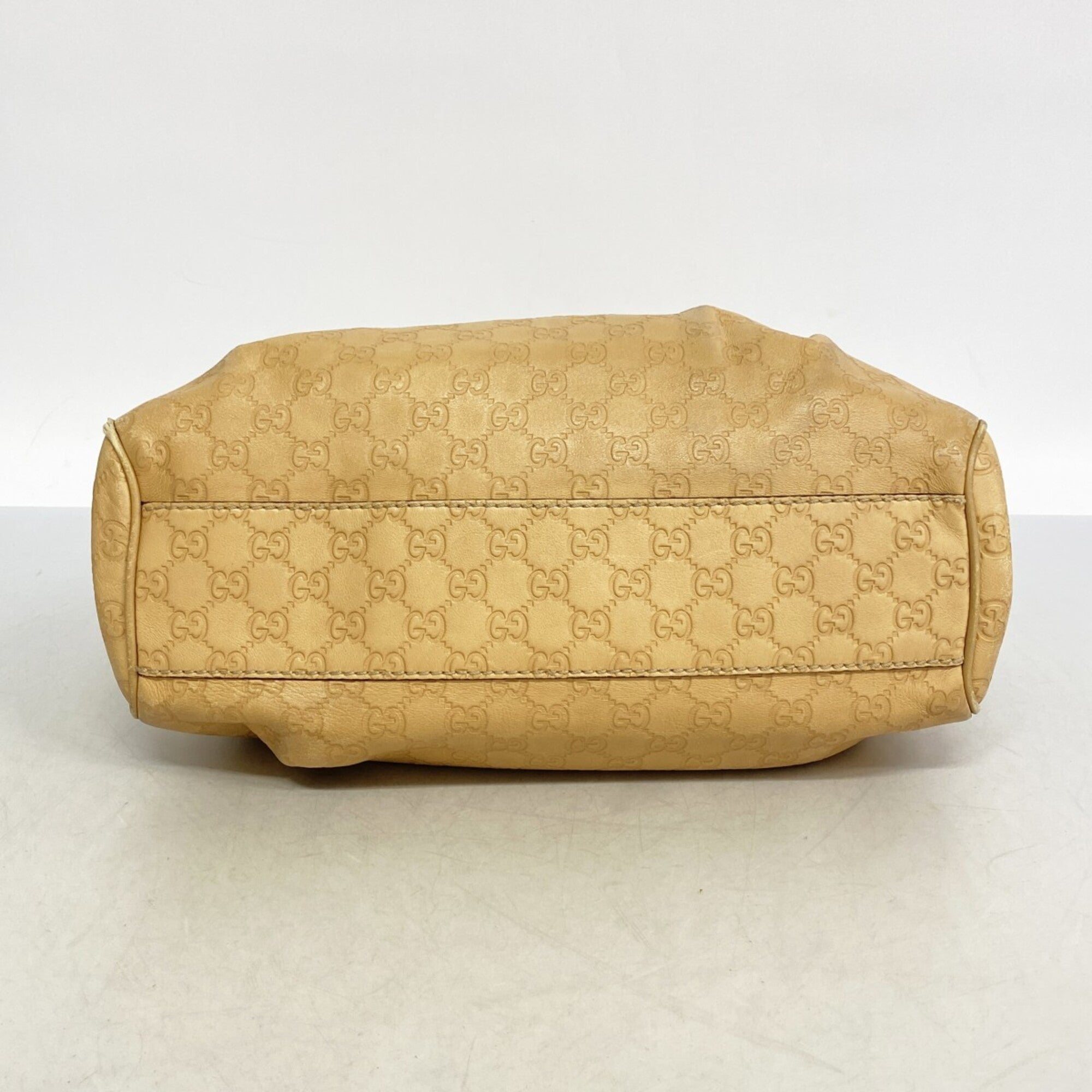 Gucci Beige Leather Tote Bag (Pre-Owned)