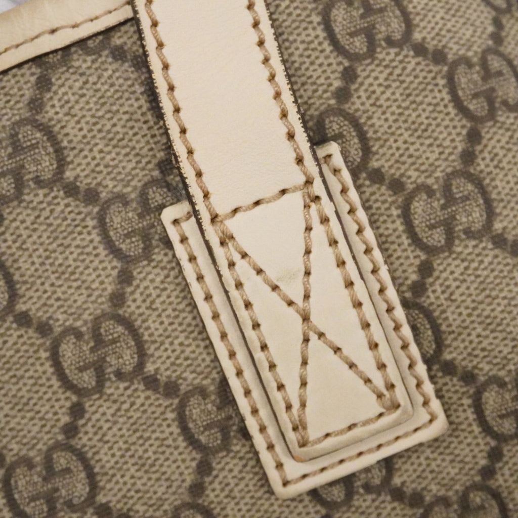 Gucci Brown White Pvc Tote Bag (Pre-Owned)