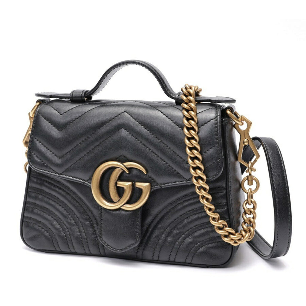 Gucci Black Leather Shoulder Bag (Pre-Owned)