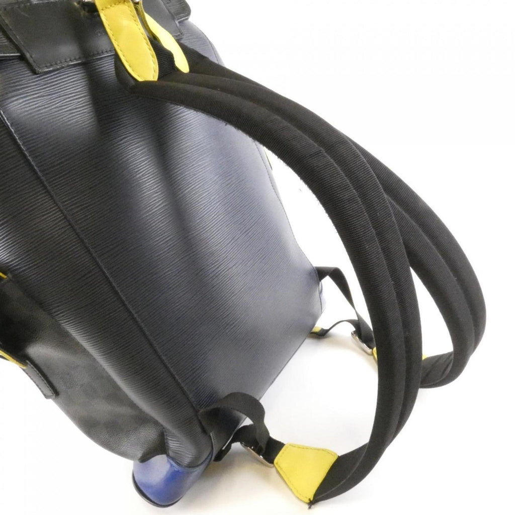 Louis Vuitton Graphite Coated Canvas Leather Backpack