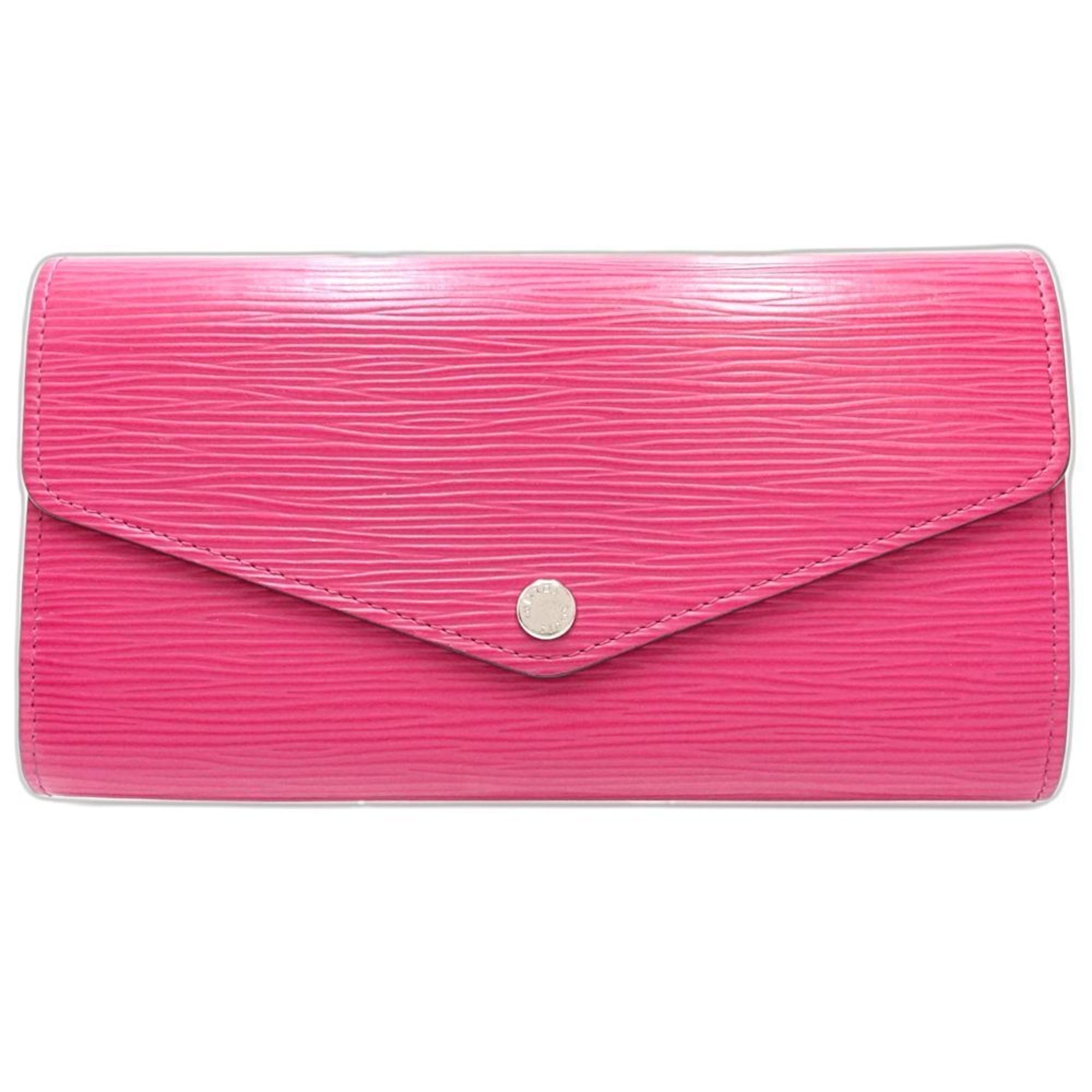 Louis Vuitton Hot Pink Leather Long Wallet