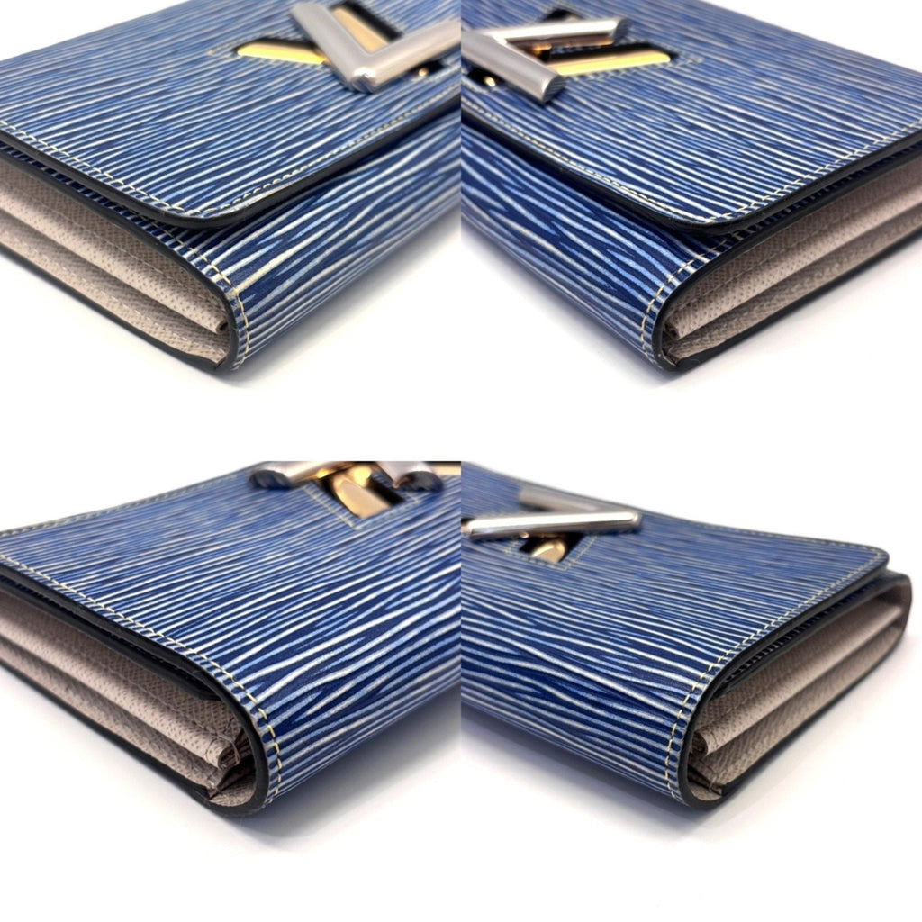 Louis Vuitton Epi Denim Blue Denim Epi Leather Long Wallet