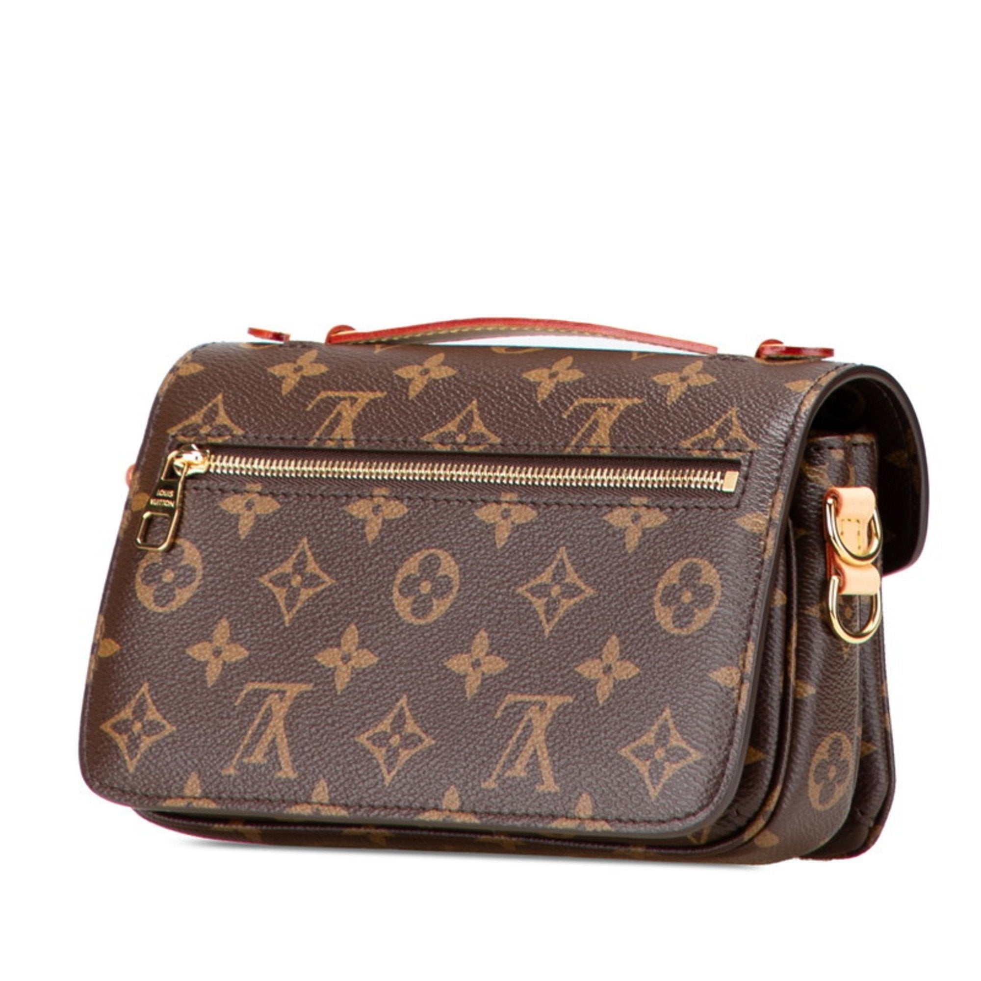 Louis Vuitton Monogram Brown Pvc Leather Handbag Shoulder Bag