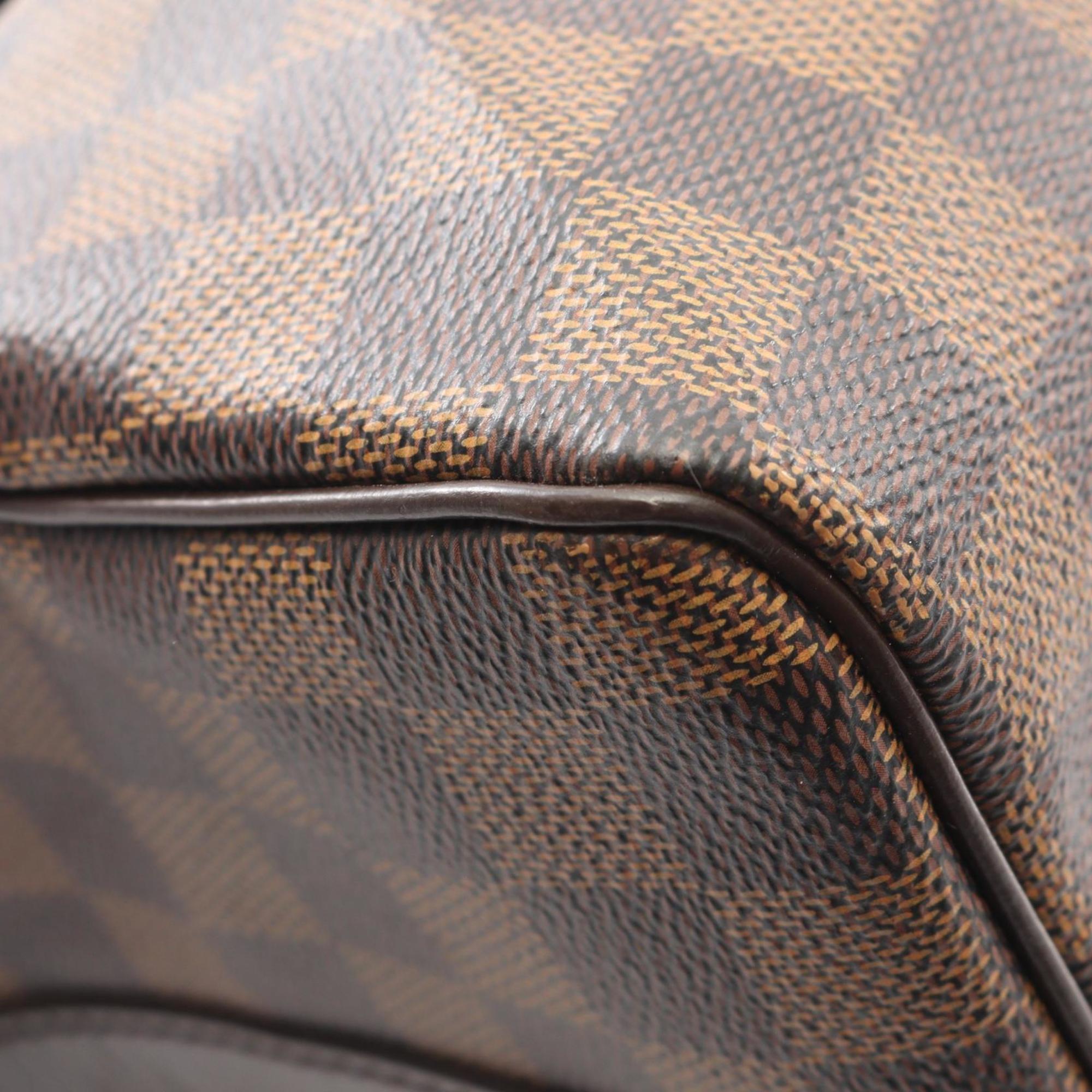 Louis Vuitton Brown Ebene Coated Canvas Leather Handbag