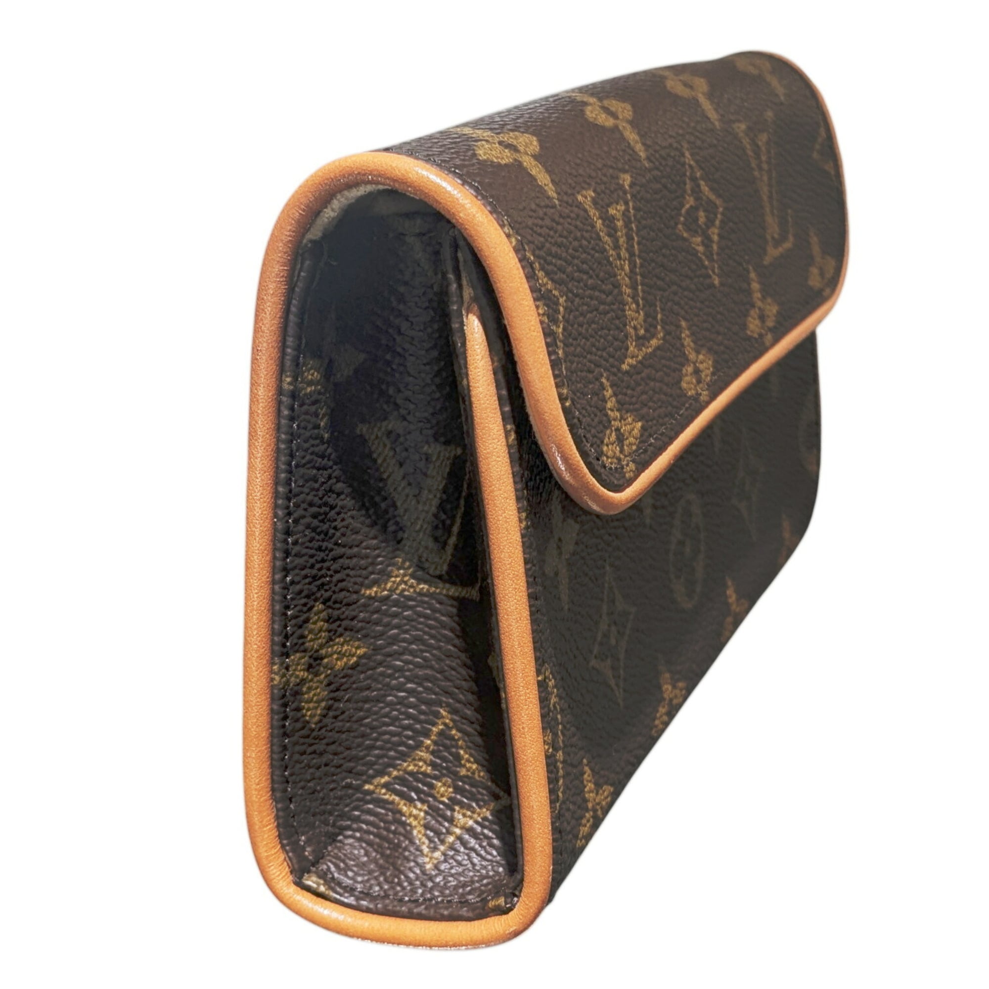 Louis Vuitton Brown Monogram Canvas Pochette Pouch Shoulder Bag
