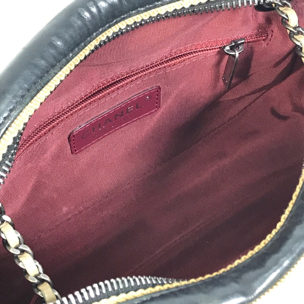 Chanel Beige Leather Shoulder Bag