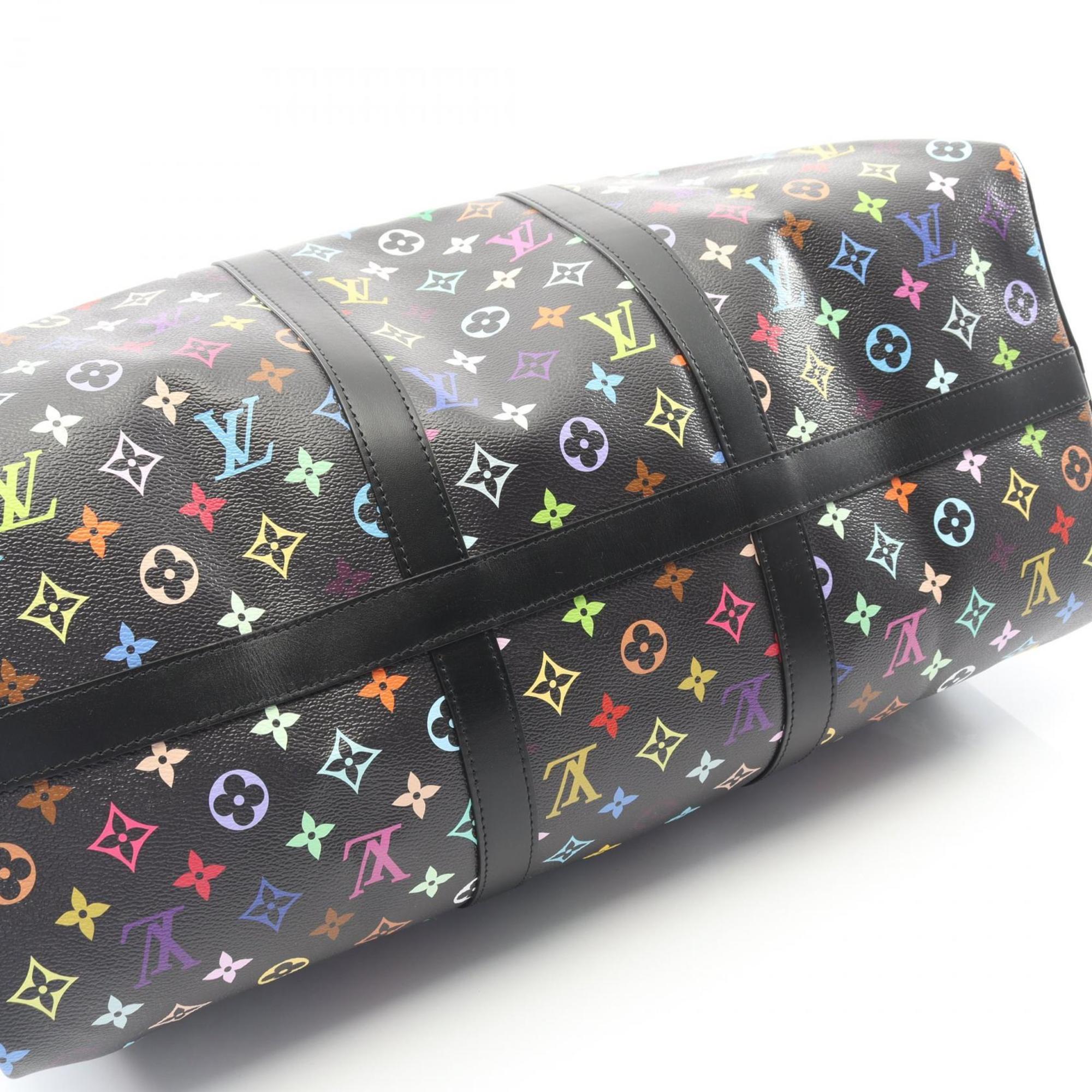 Louis Vuitton Black Multi-Color Monogram Multicolore Leather Boston Bag